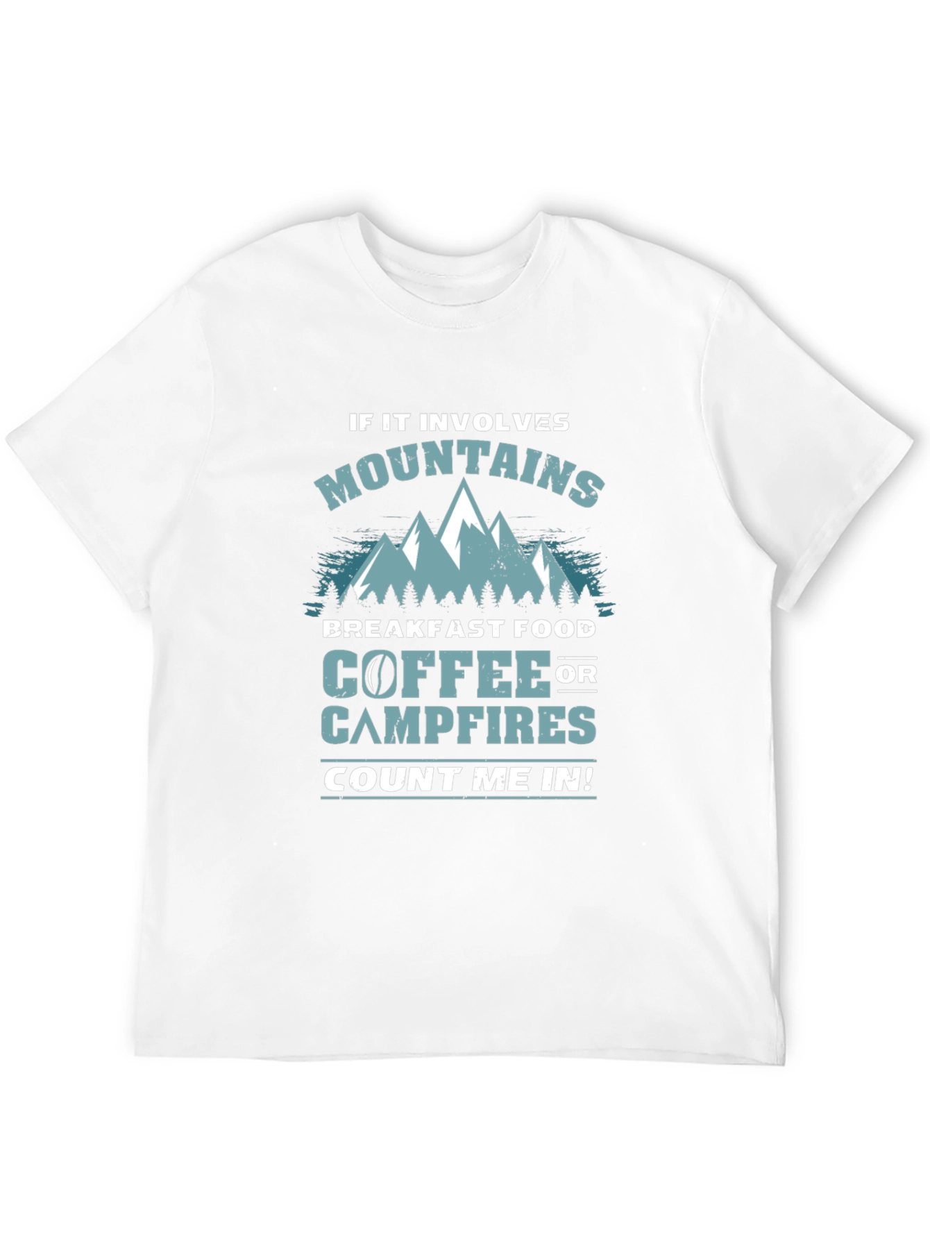 Mountains Coffee Campfires Graphic Tee