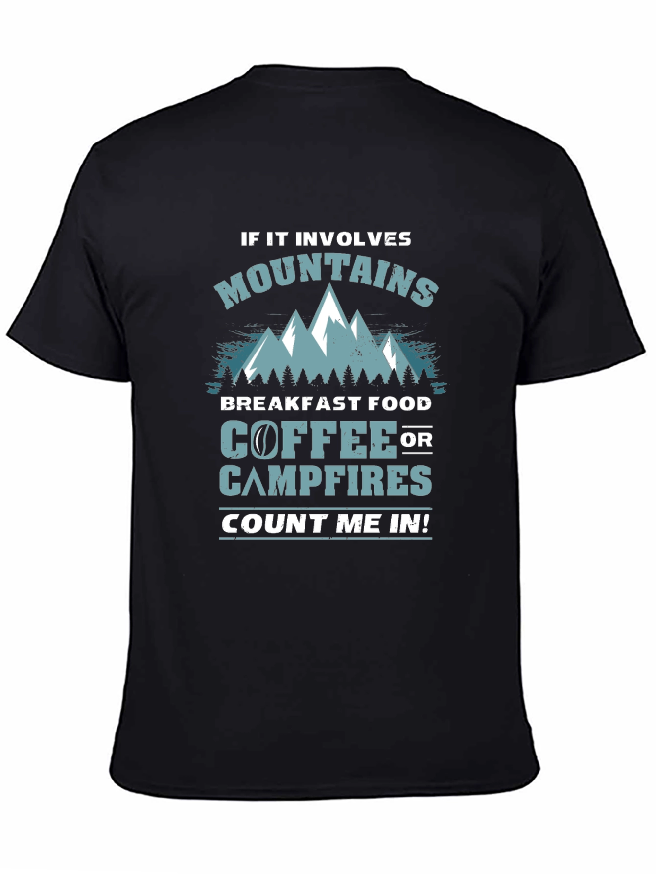 Mountains Coffee Campfires Graphic Tee