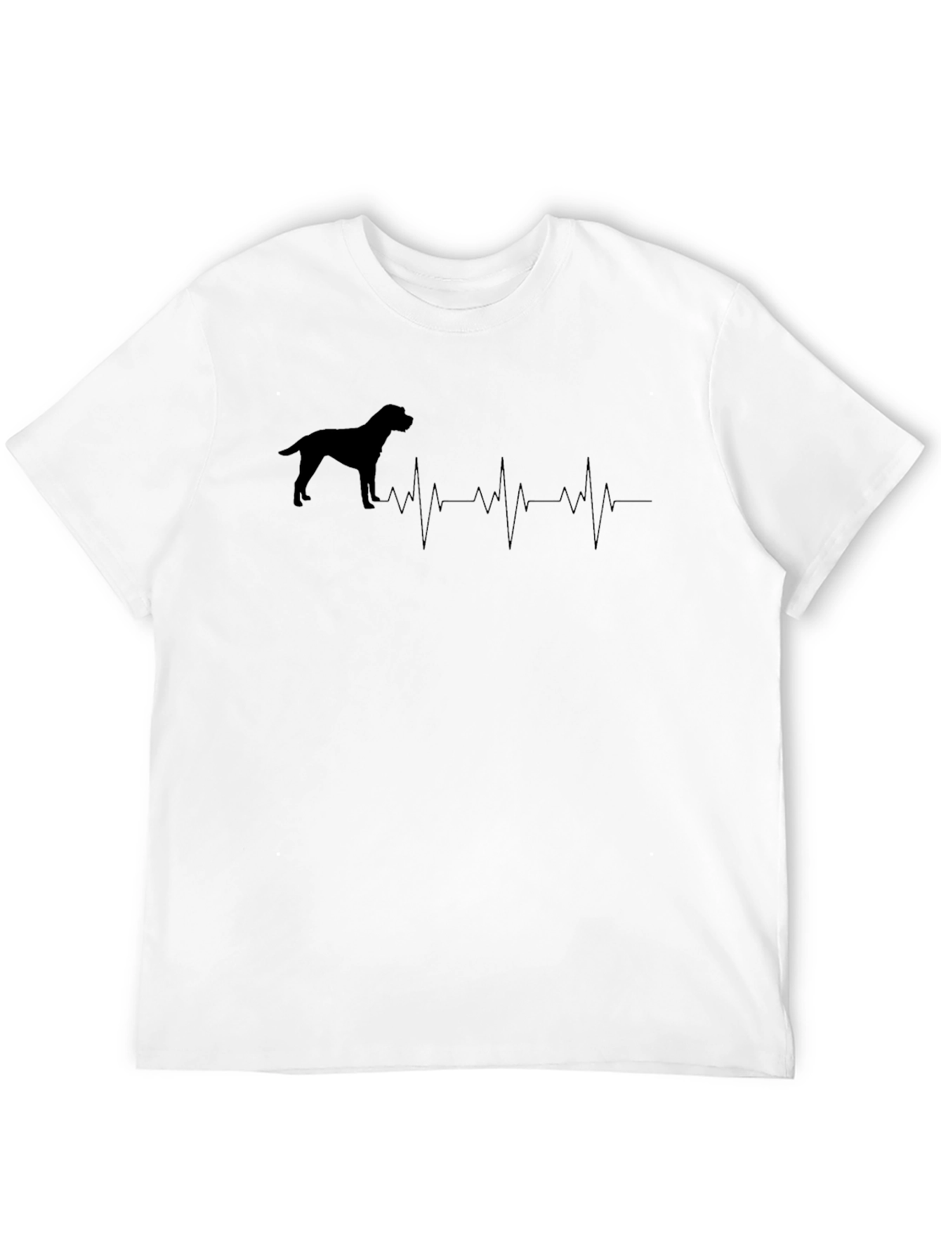 Dog Heartbeat Graphic Tee - Soft & Stylish