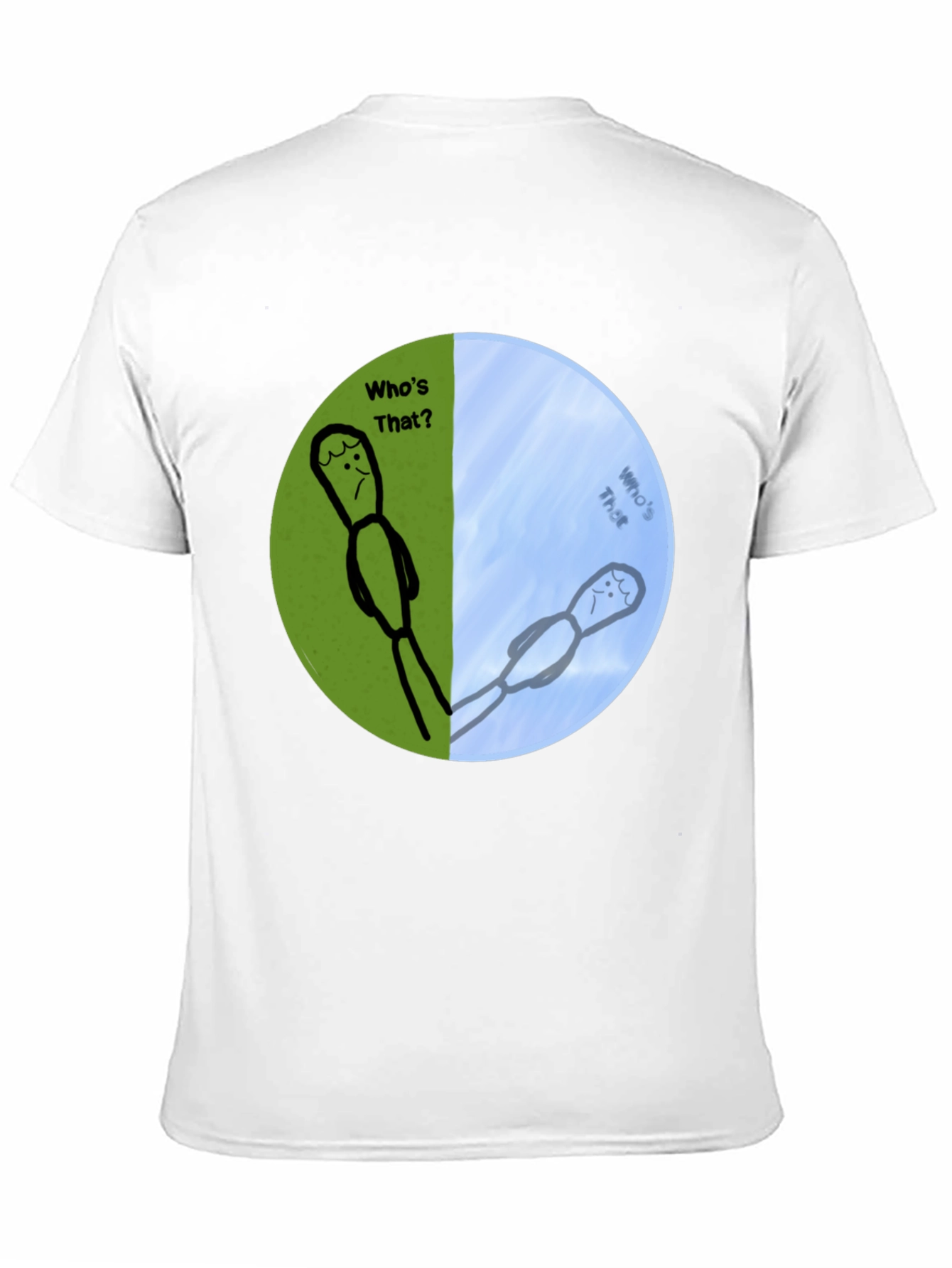 Whos That? Funny Graphic Print T-Shirt