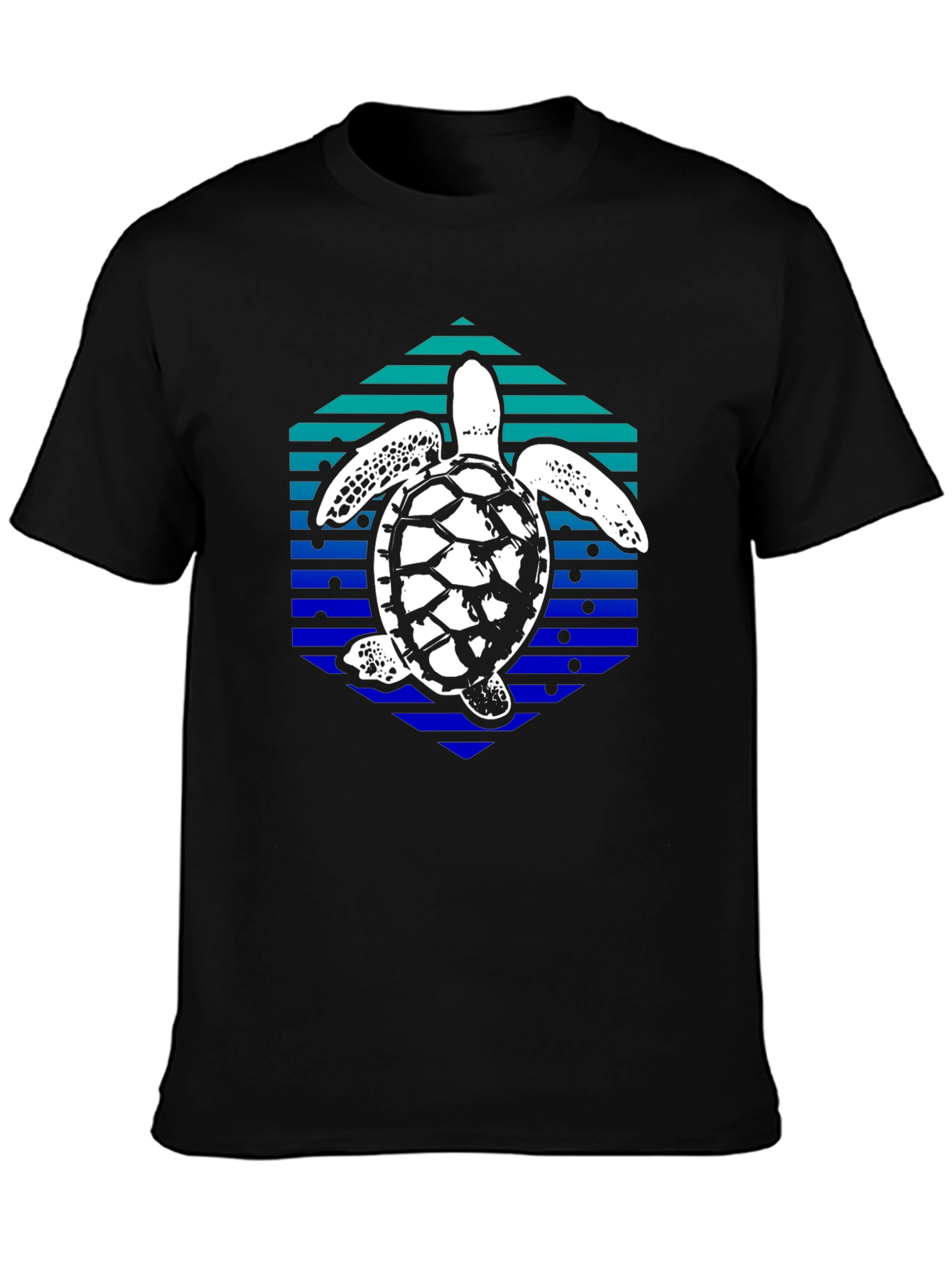 Sea Turtle Hexagon Graphic Tee
