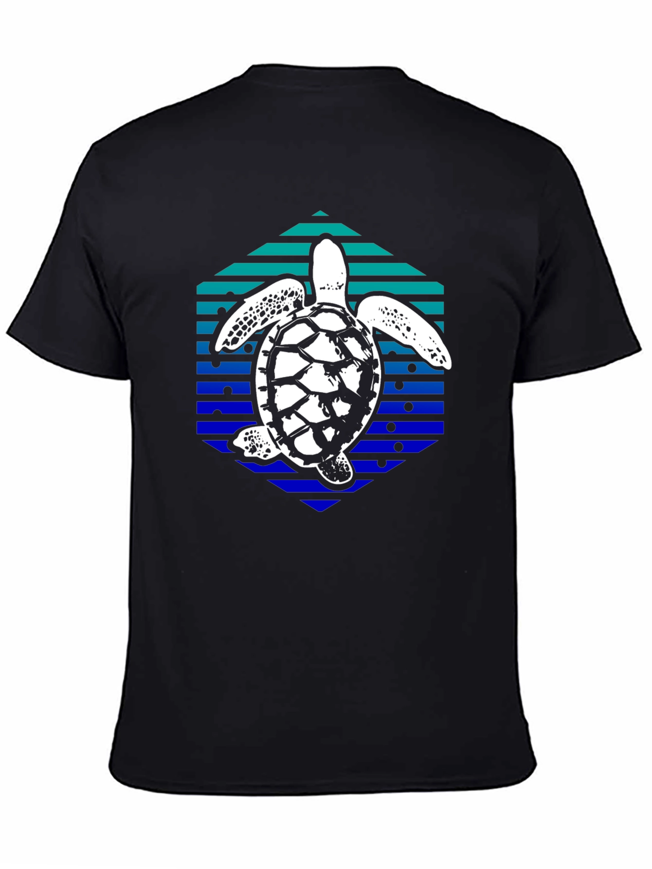 Sea Turtle Hexagon Graphic Tee