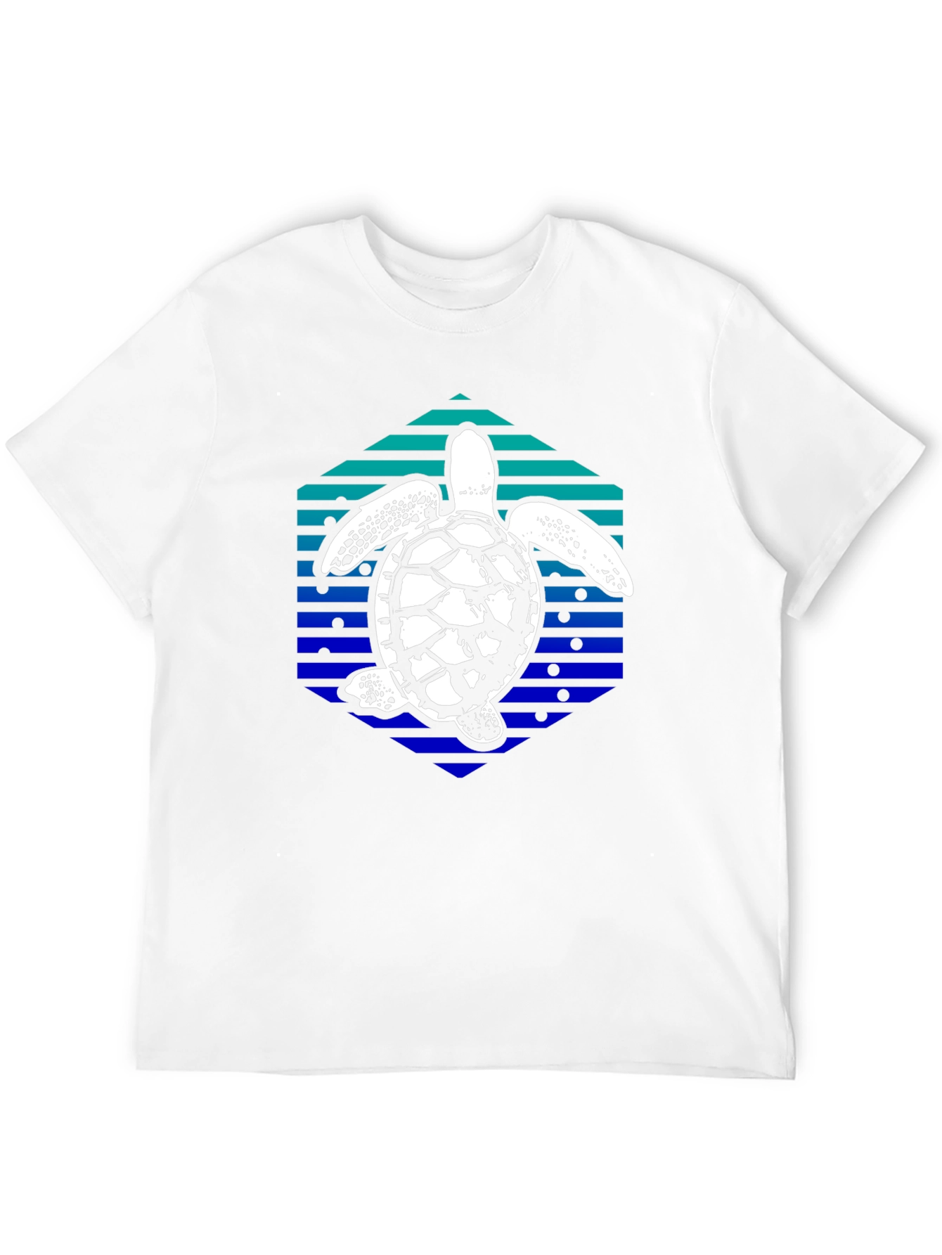 Sea Turtle Hexagon Graphic Tee