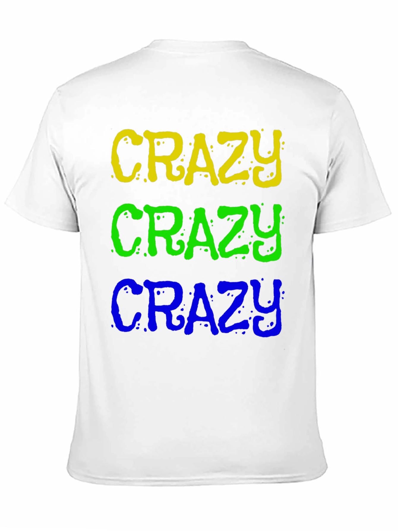 Crazy Stacked Text Graphic T-Shirt