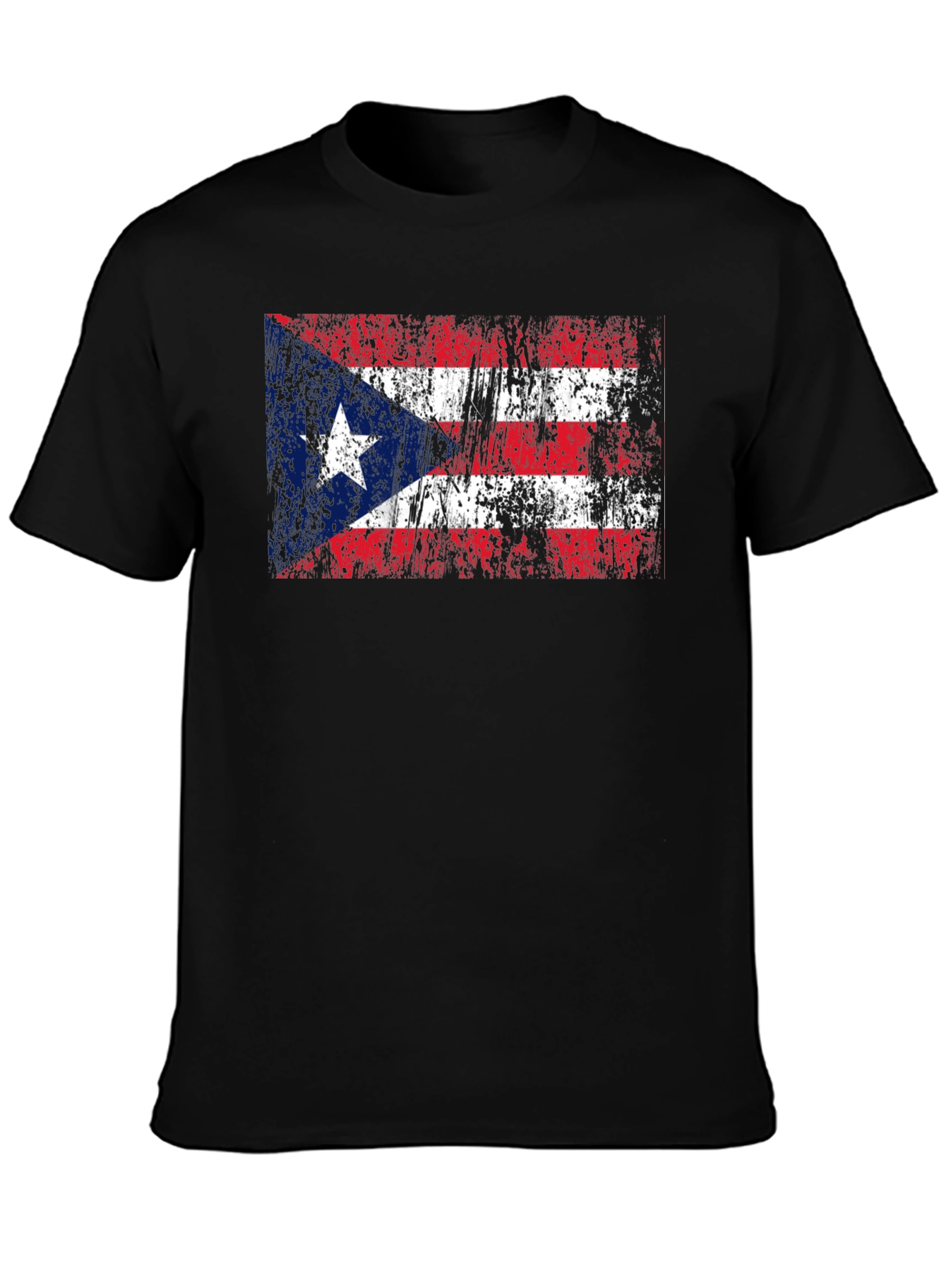 Puerto Rico Flag Distressed T-Shirt