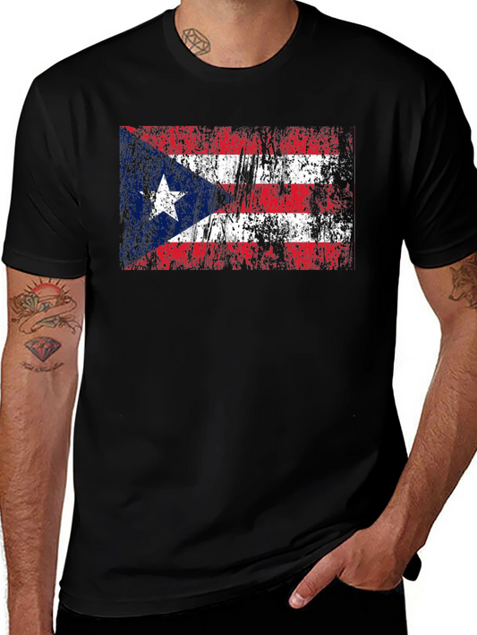 Puerto Rico Flag Distressed T-Shirt