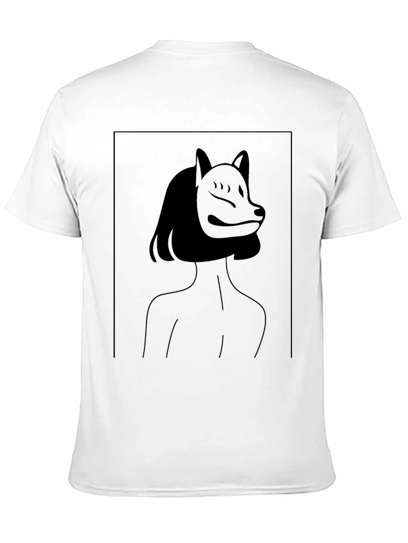 Abstract Fox Mask Graphic Tee