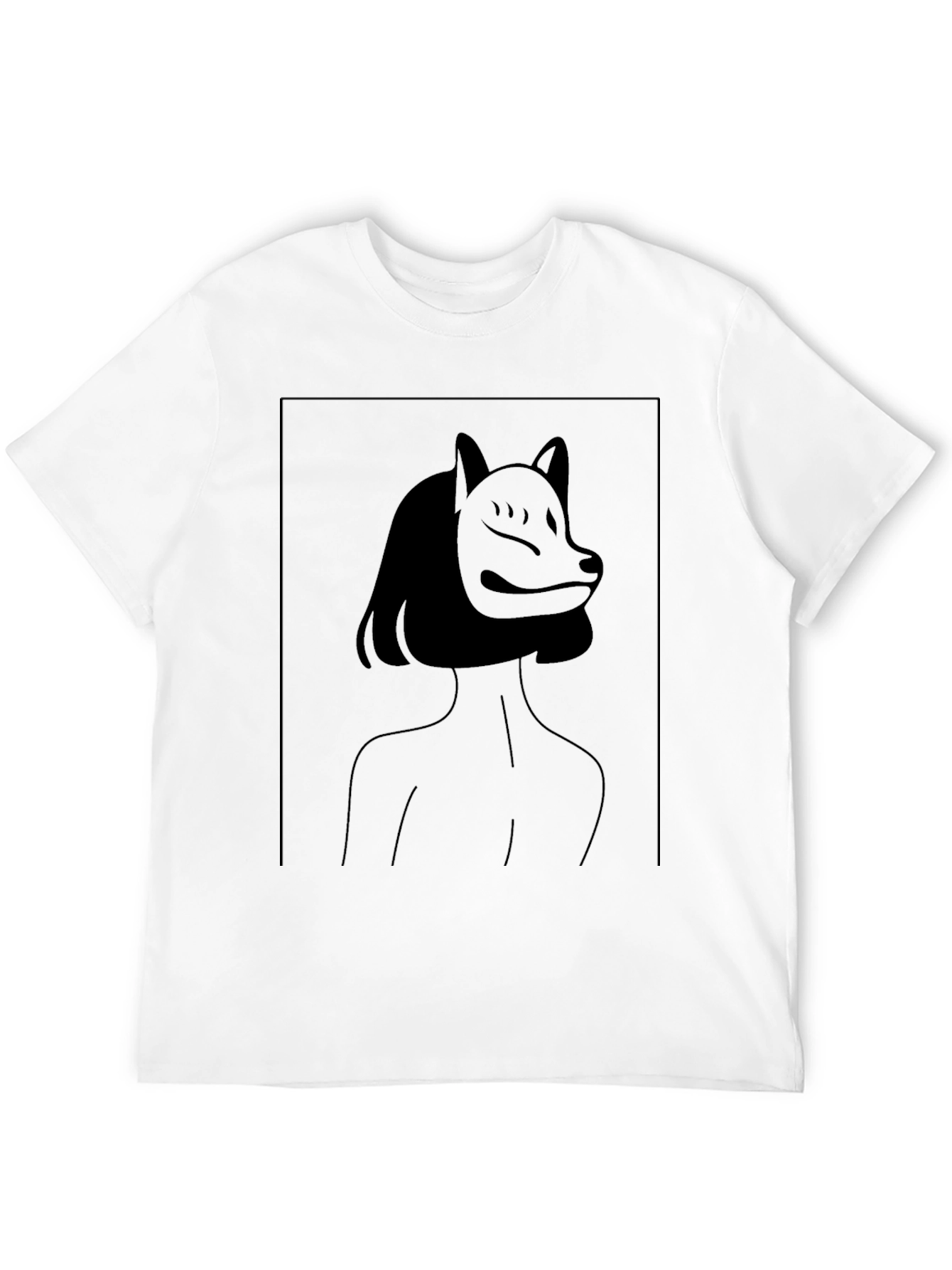 Abstract Fox Mask Graphic Tee