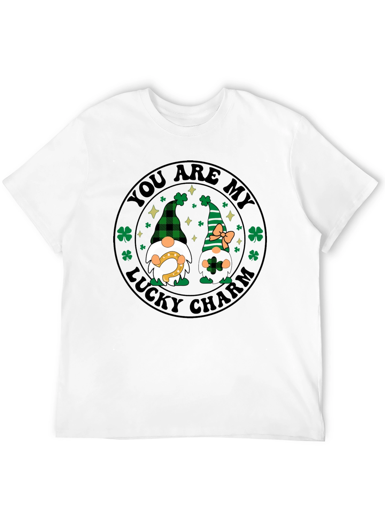 Lucky Charm St. Patricks Day Gnome T-Shirt