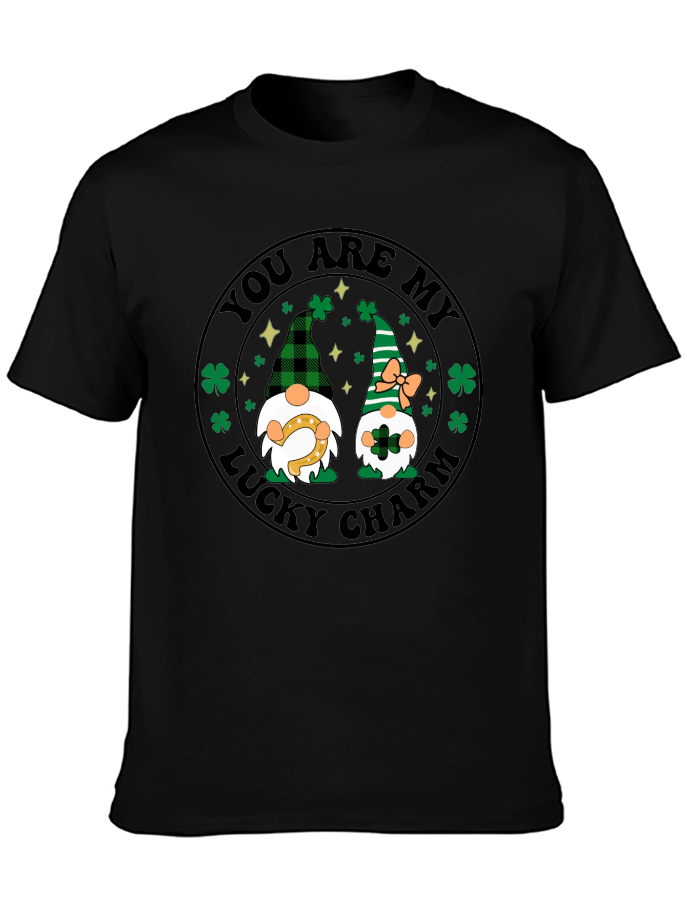 Lucky Charm St. Patricks Day Gnome T-Shirt