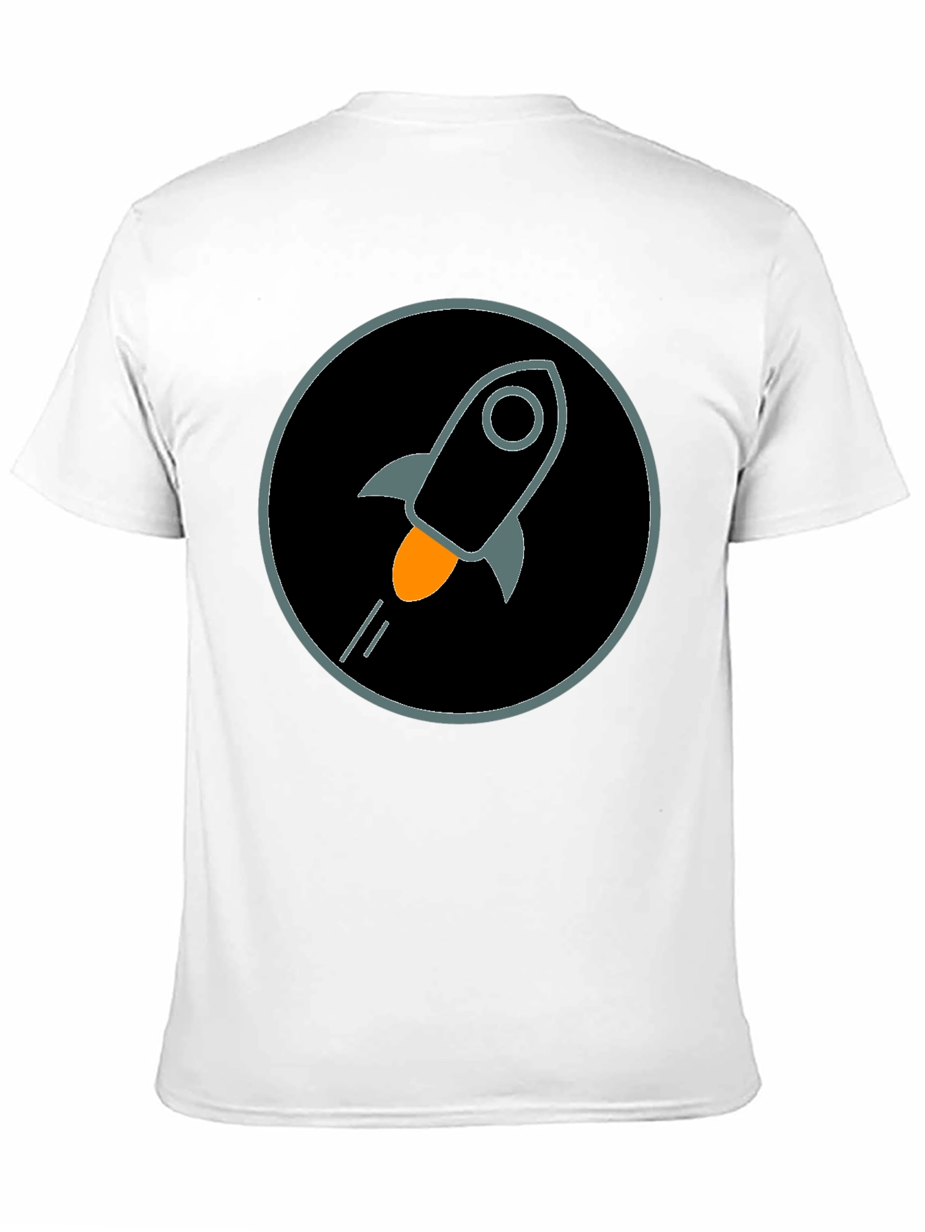 Rocket Circle Graphic Tee - Stylish Black Cotton Shirt