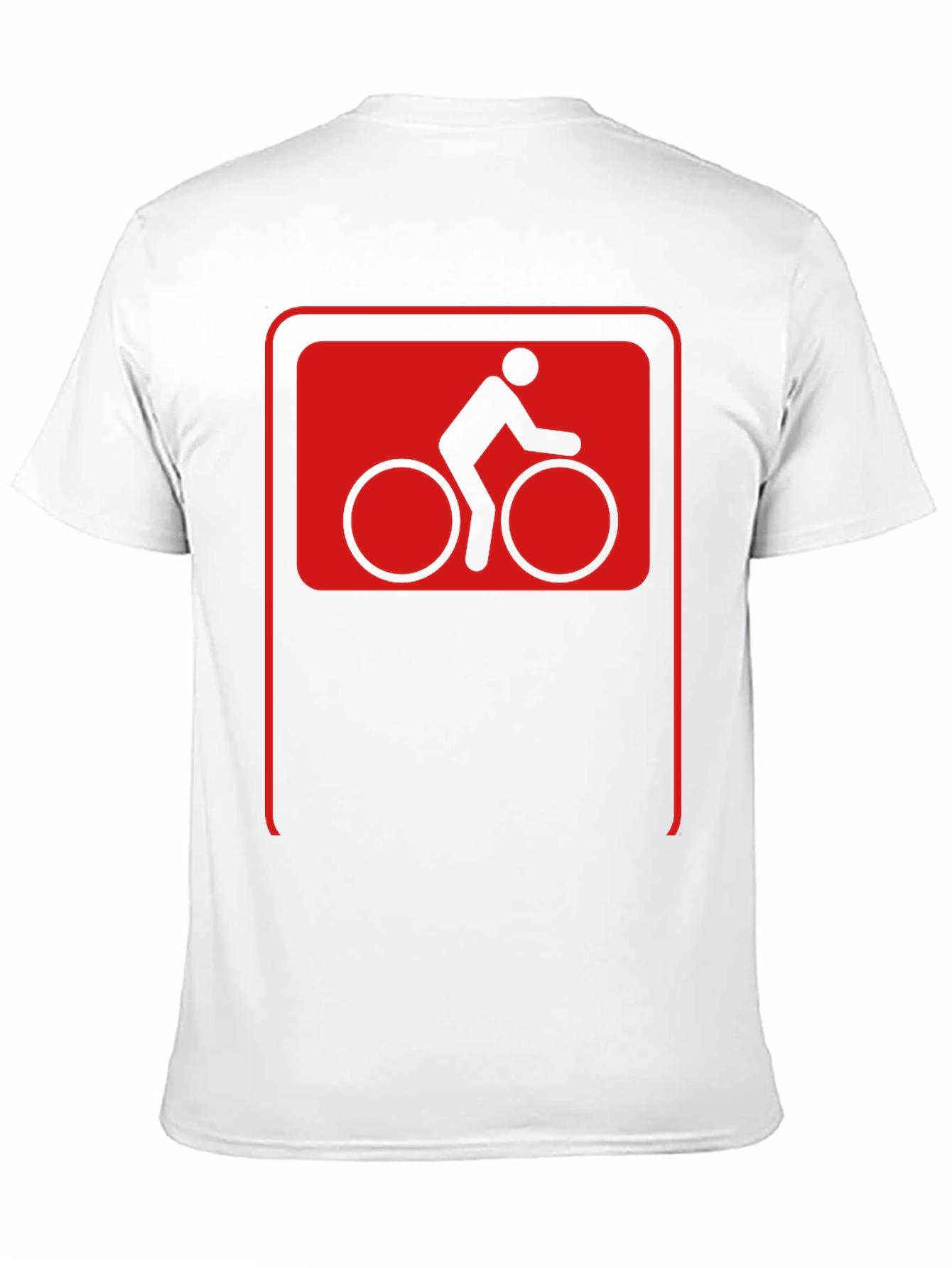 Cool Cyclist Sign Black T-Shirt