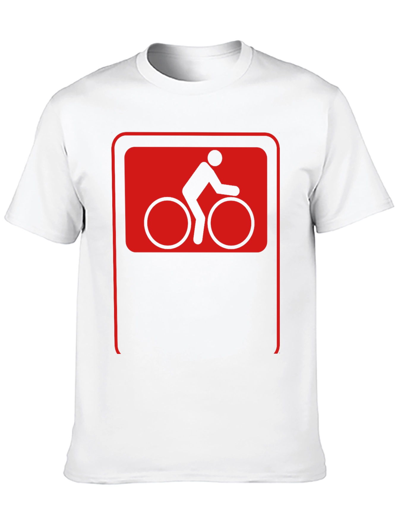 Cool Cyclist Sign Black T-Shirt