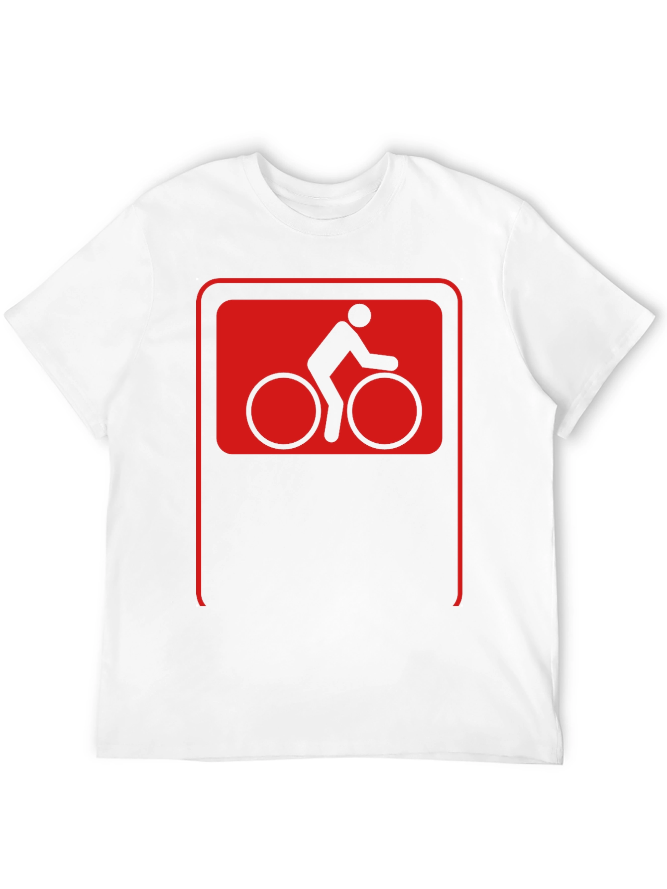 Cool Cyclist Sign Black T-Shirt
