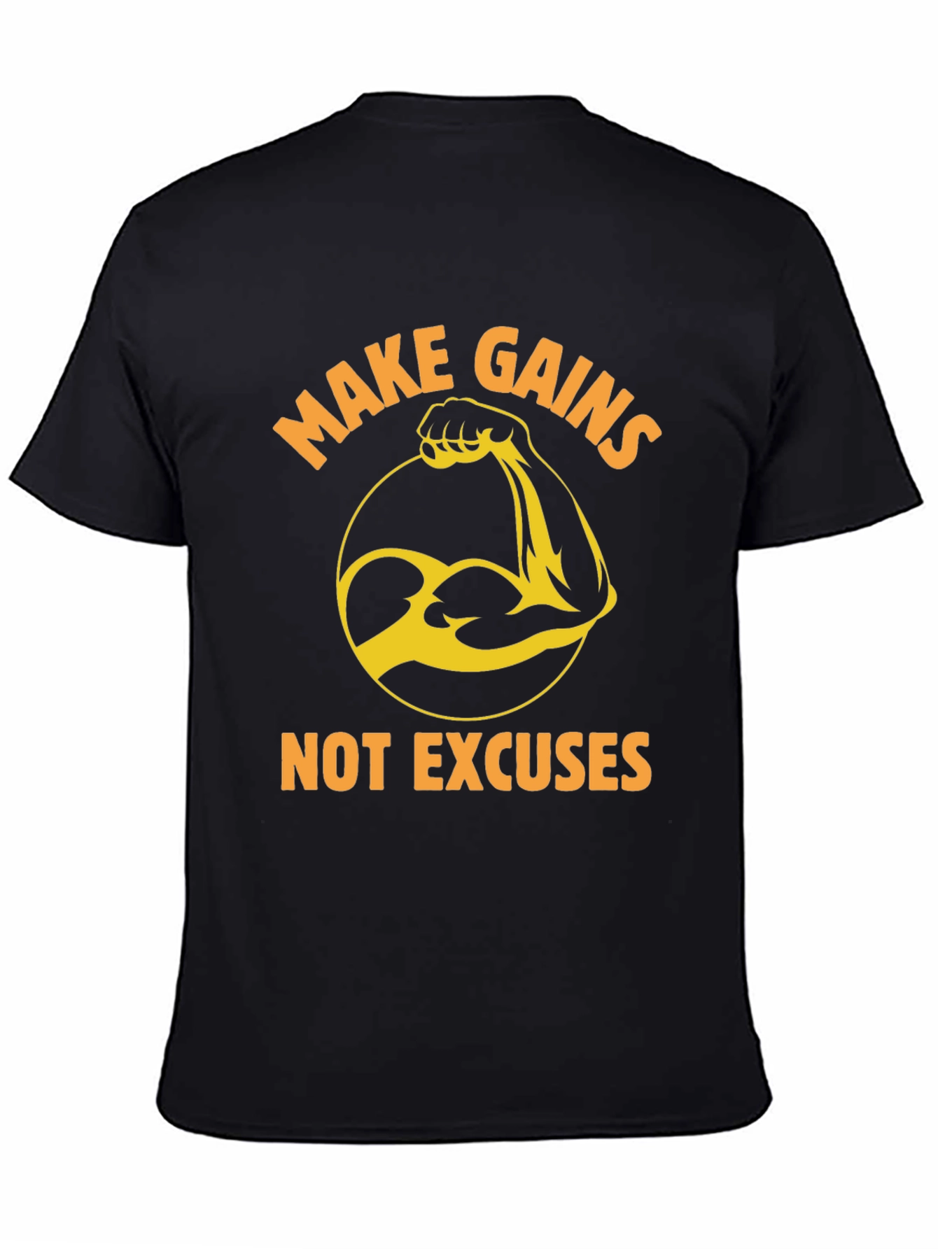 Make Gains Graphic Tee - Black Gym T-Shirt
