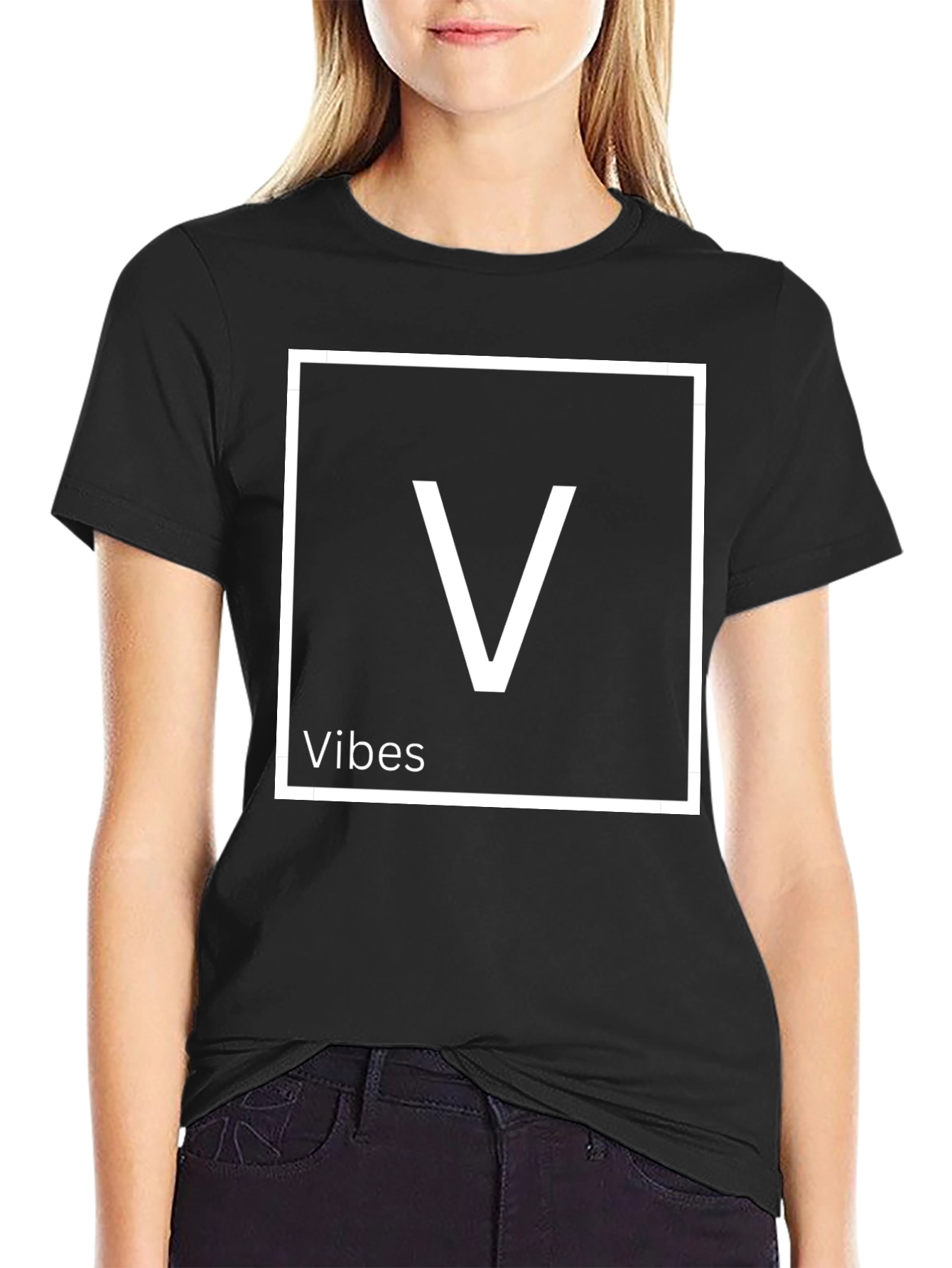 V Vibes Graphic Tee - Mens Black T-Shirt