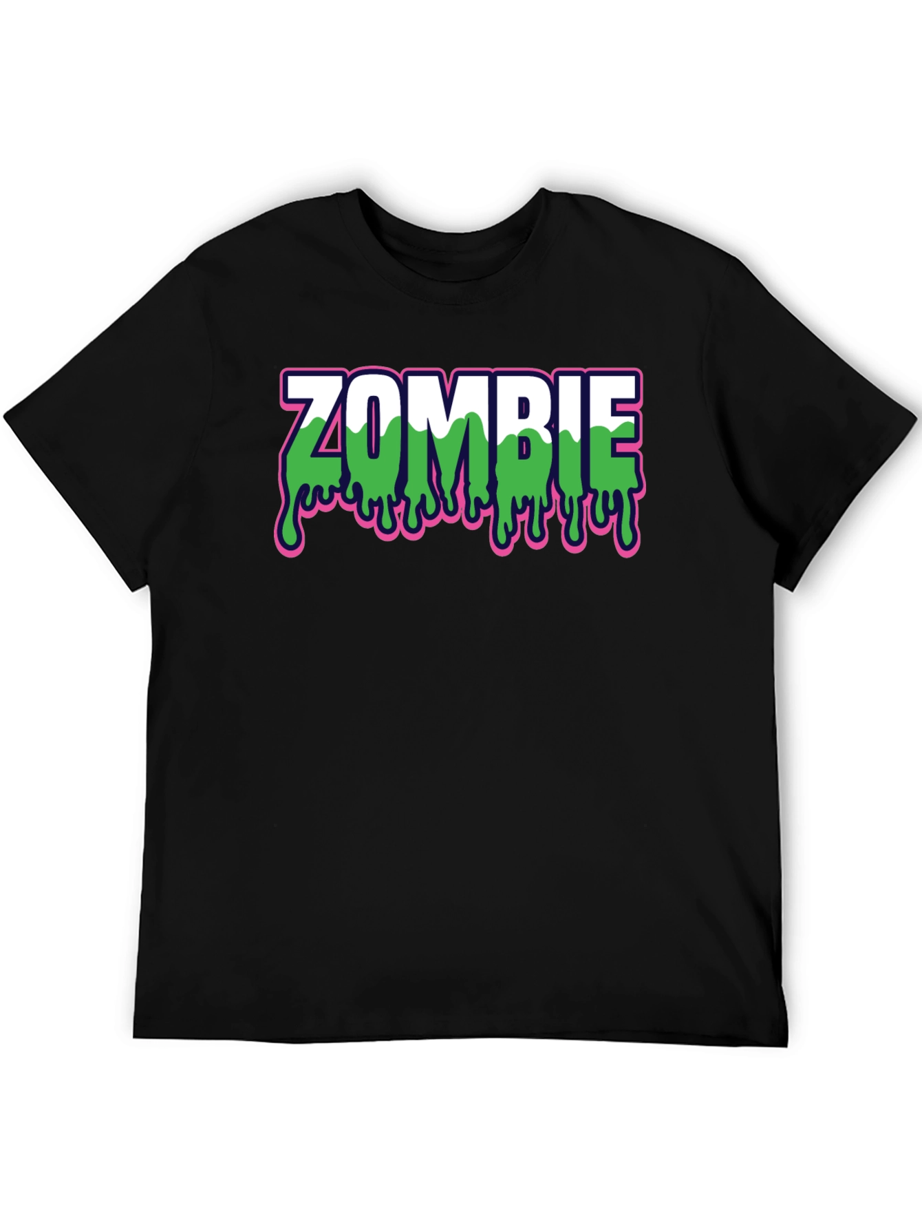 Zombie Drip Graphic Black T-Shirt