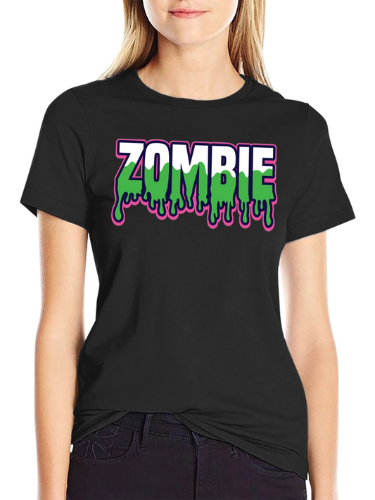 Zombie Drip Graphic Black T-Shirt