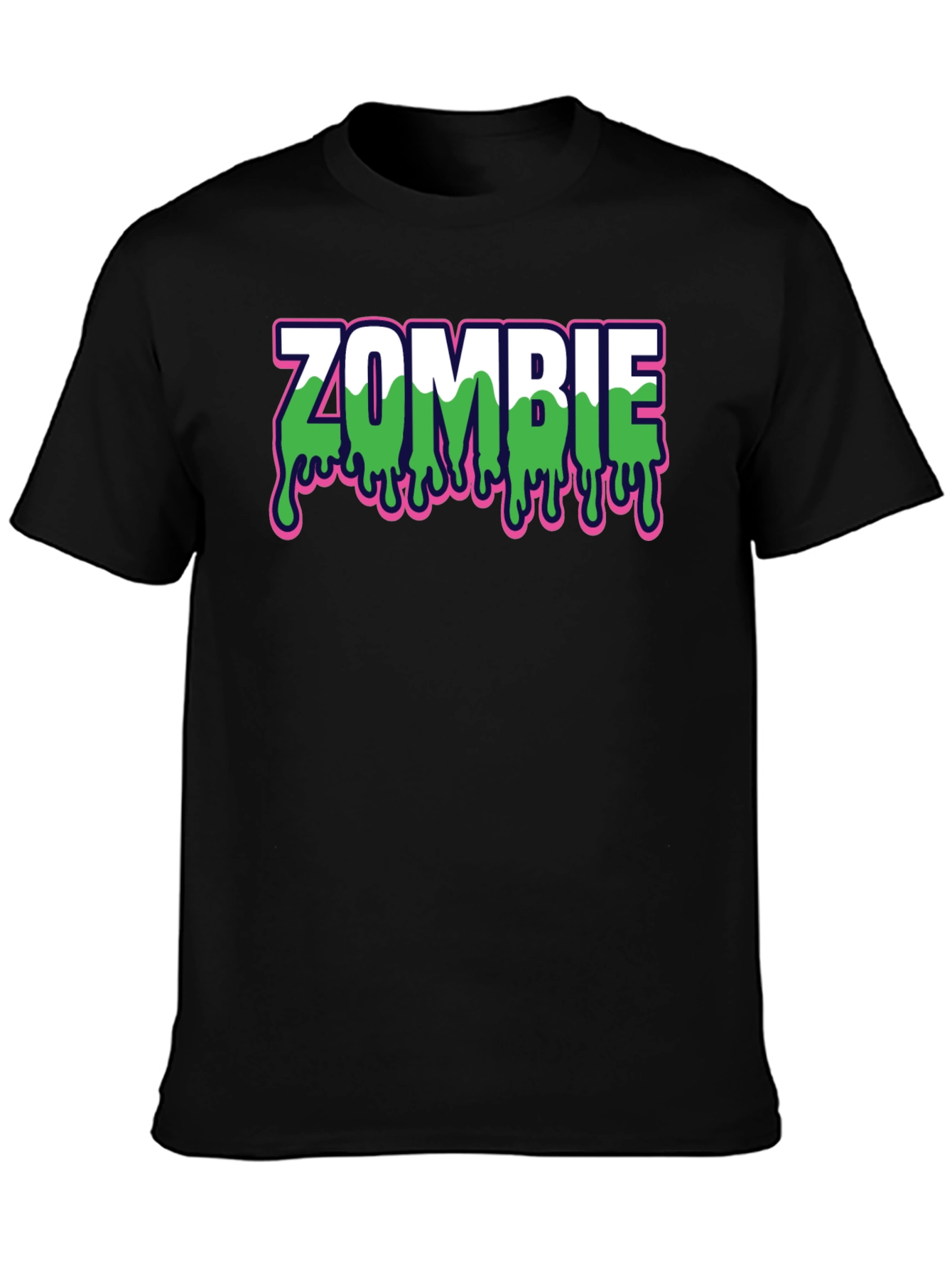Zombie Drip Graphic Black T-Shirt