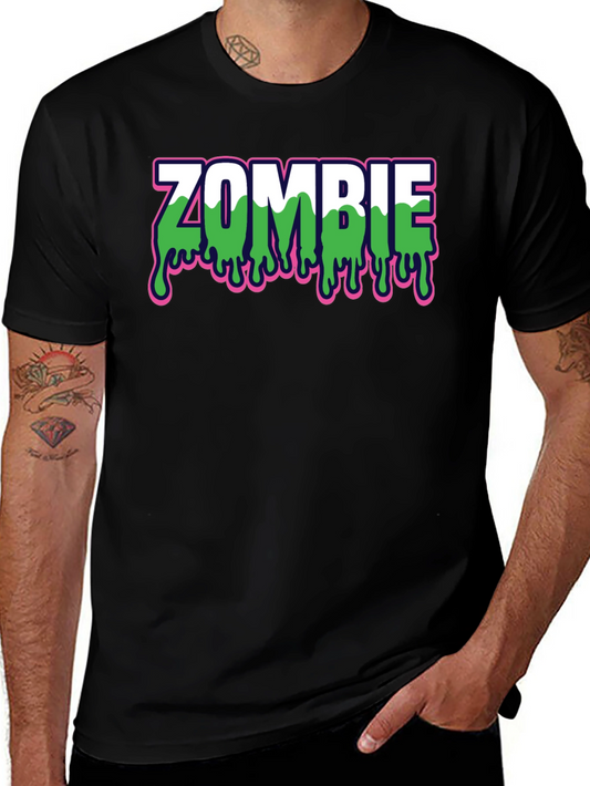 Zombie Drip Graphic Black T-Shirt