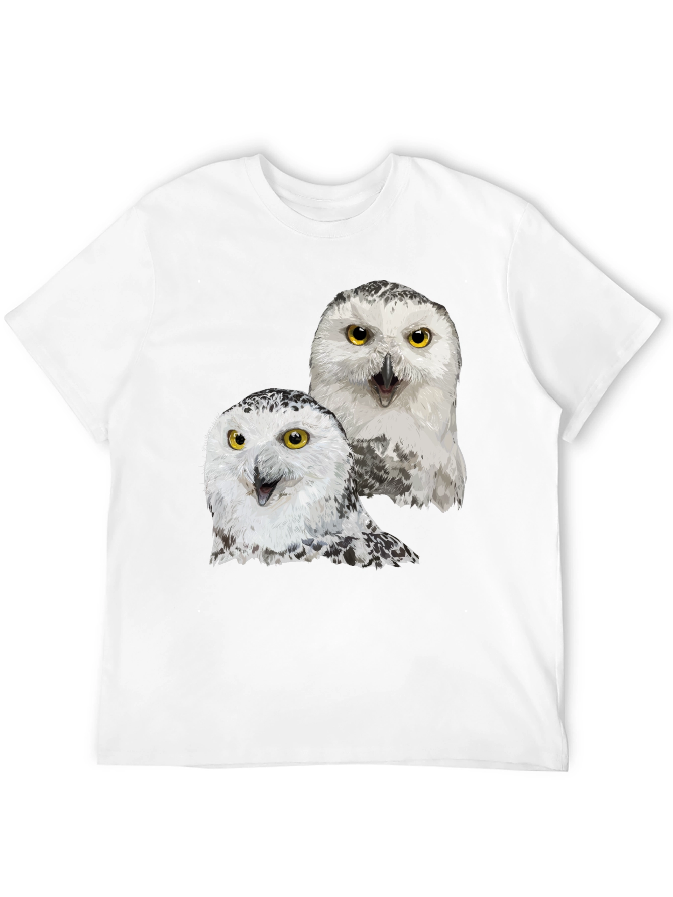 Owl Graphic Tee - Black Cotton T-Shirt