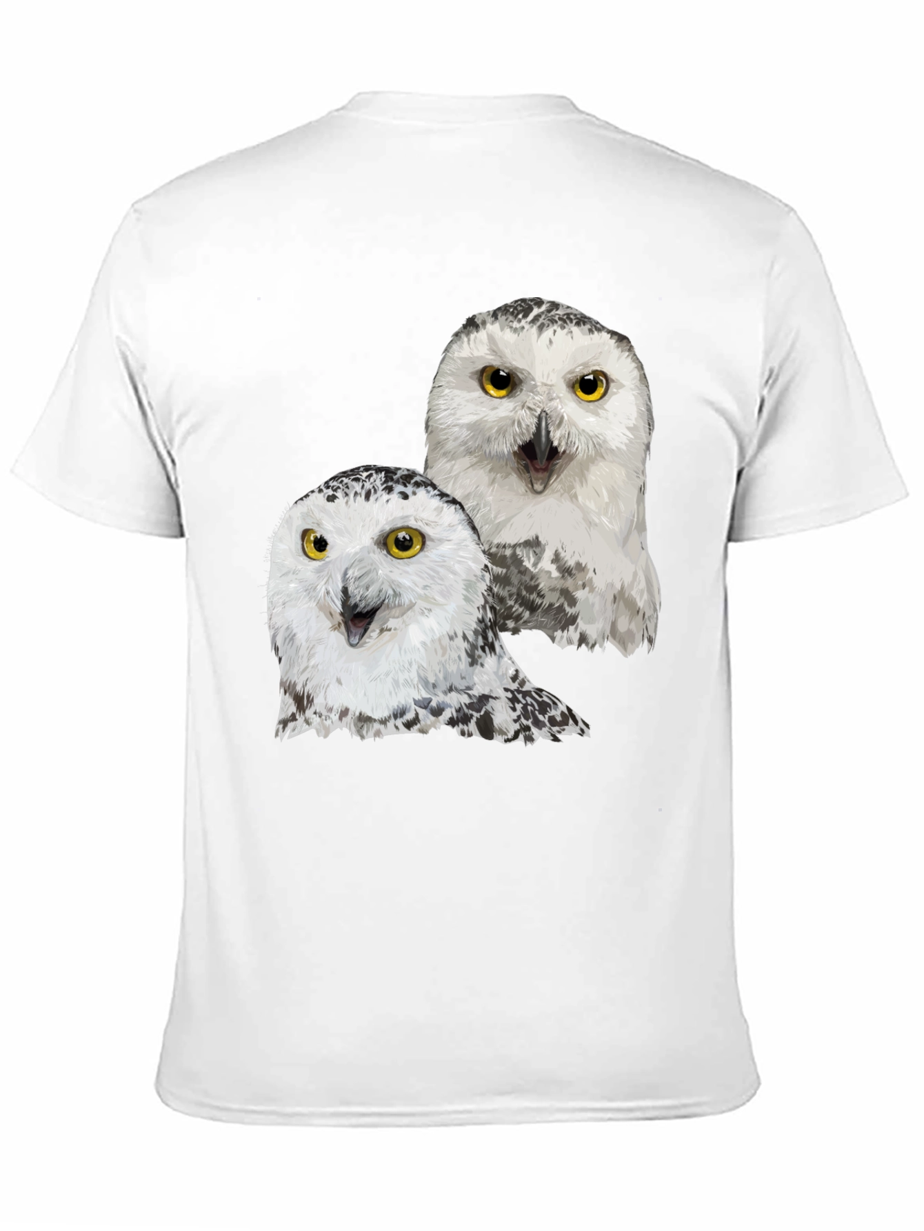 Owl Graphic Tee - Black Cotton T-Shirt