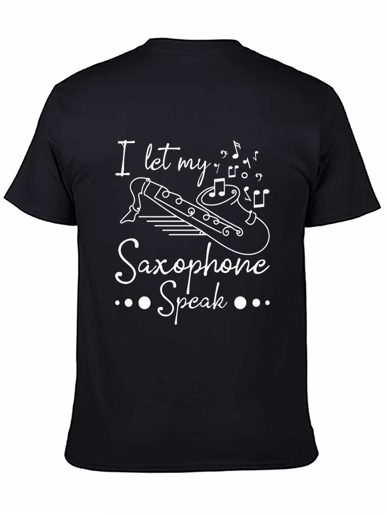 Saxophone Speak Graphic Tee - Music Lover T-Shirt
