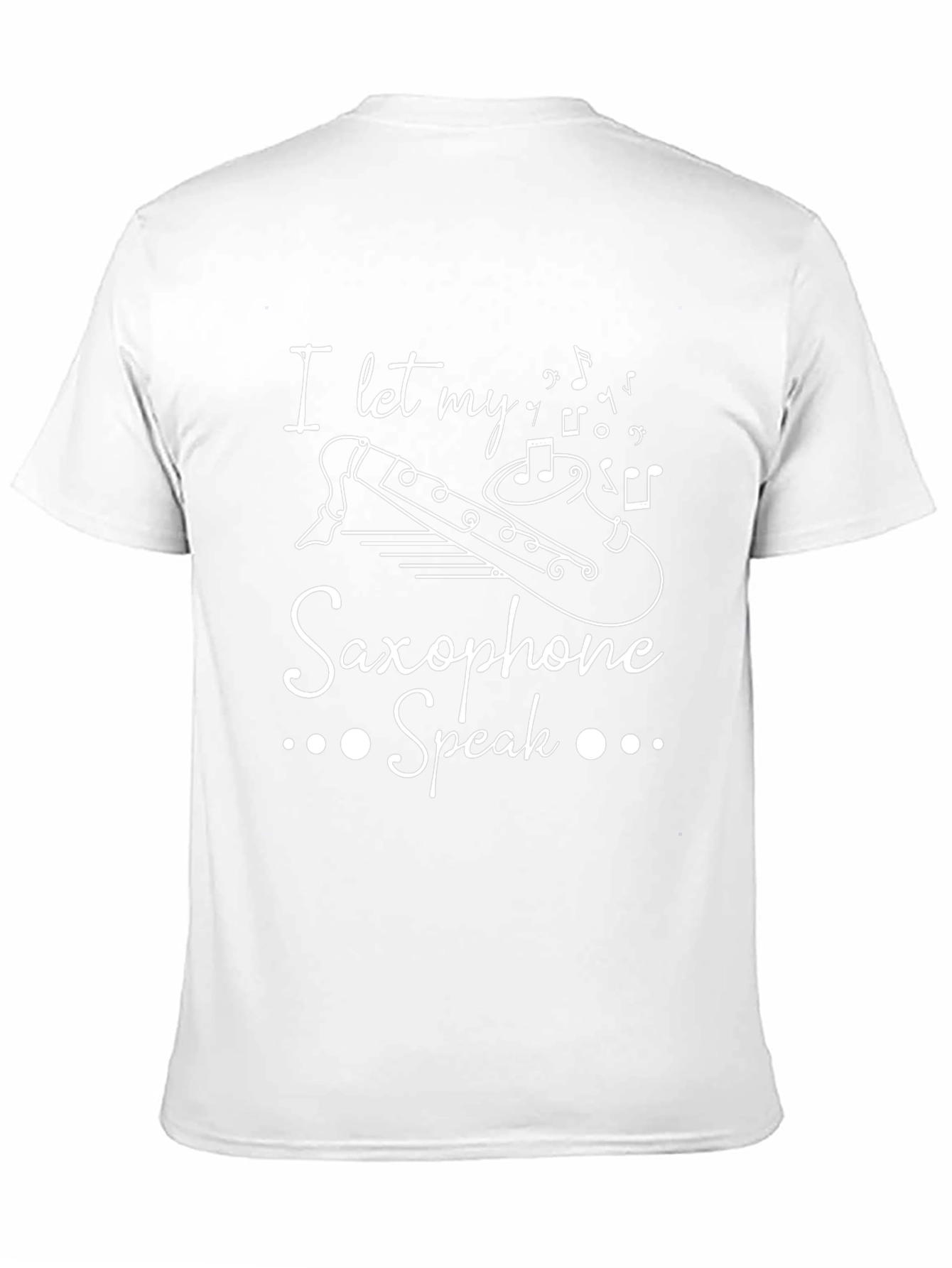 Saxophone Speak Graphic Tee - Music Lover T-Shirt
