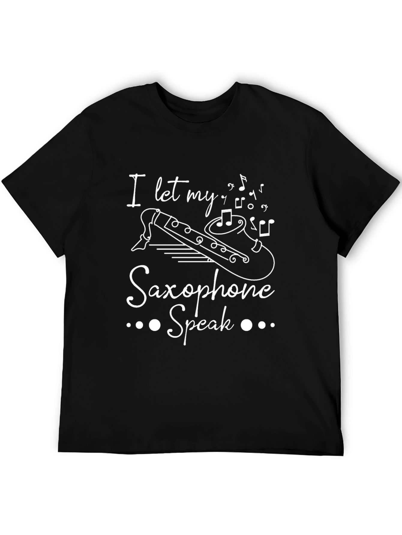 Saxophone Speak Graphic Tee - Music Lover T-Shirt