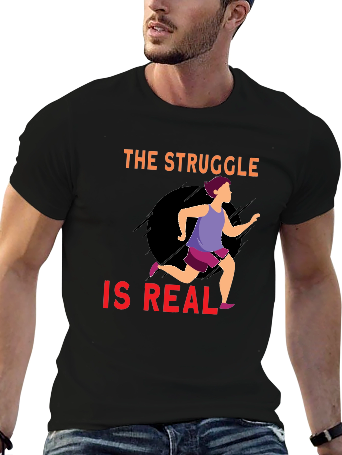 The Struggle Is Real Running T-Shirt