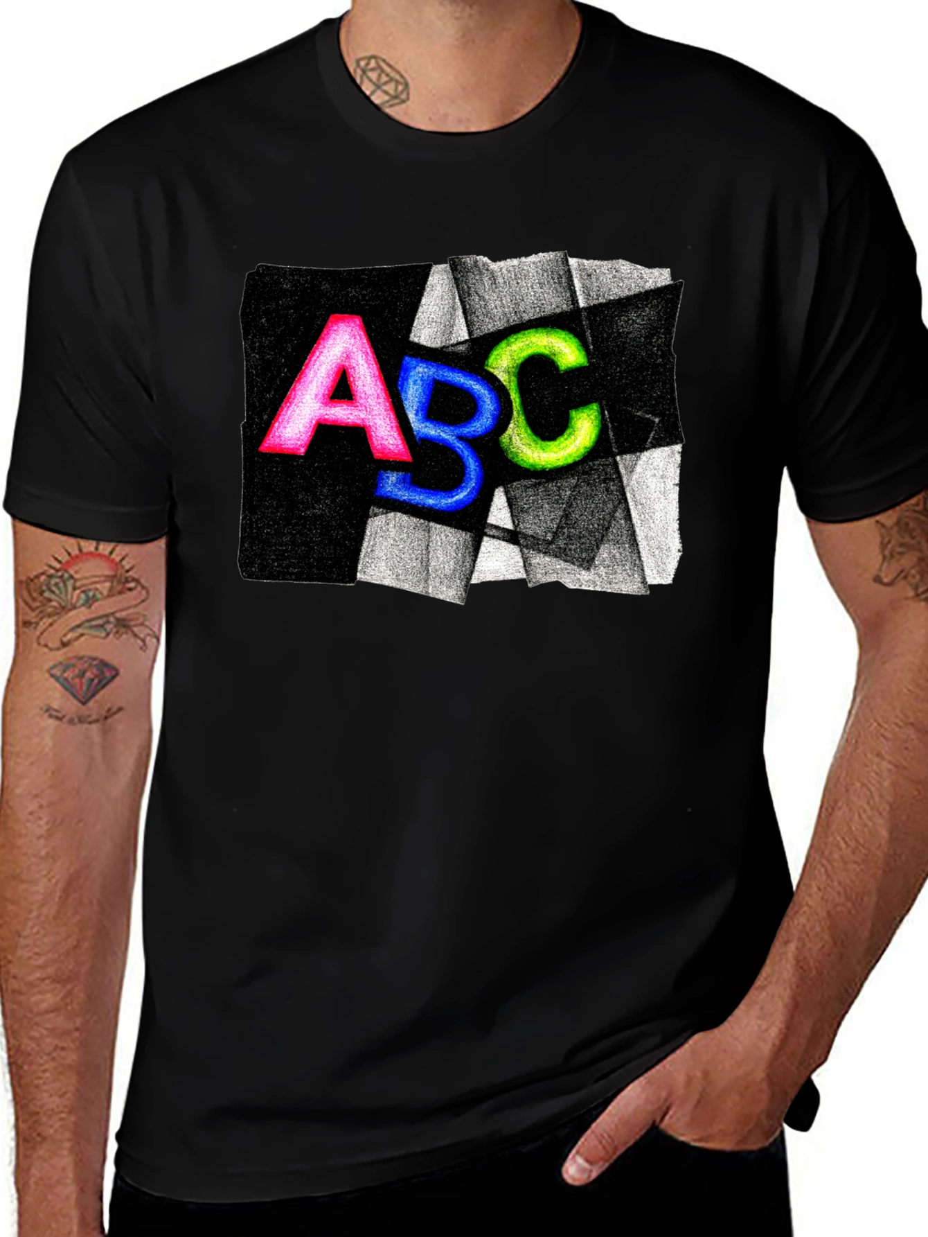 ABC Graphic Tee - Funky Alphabet Shirt