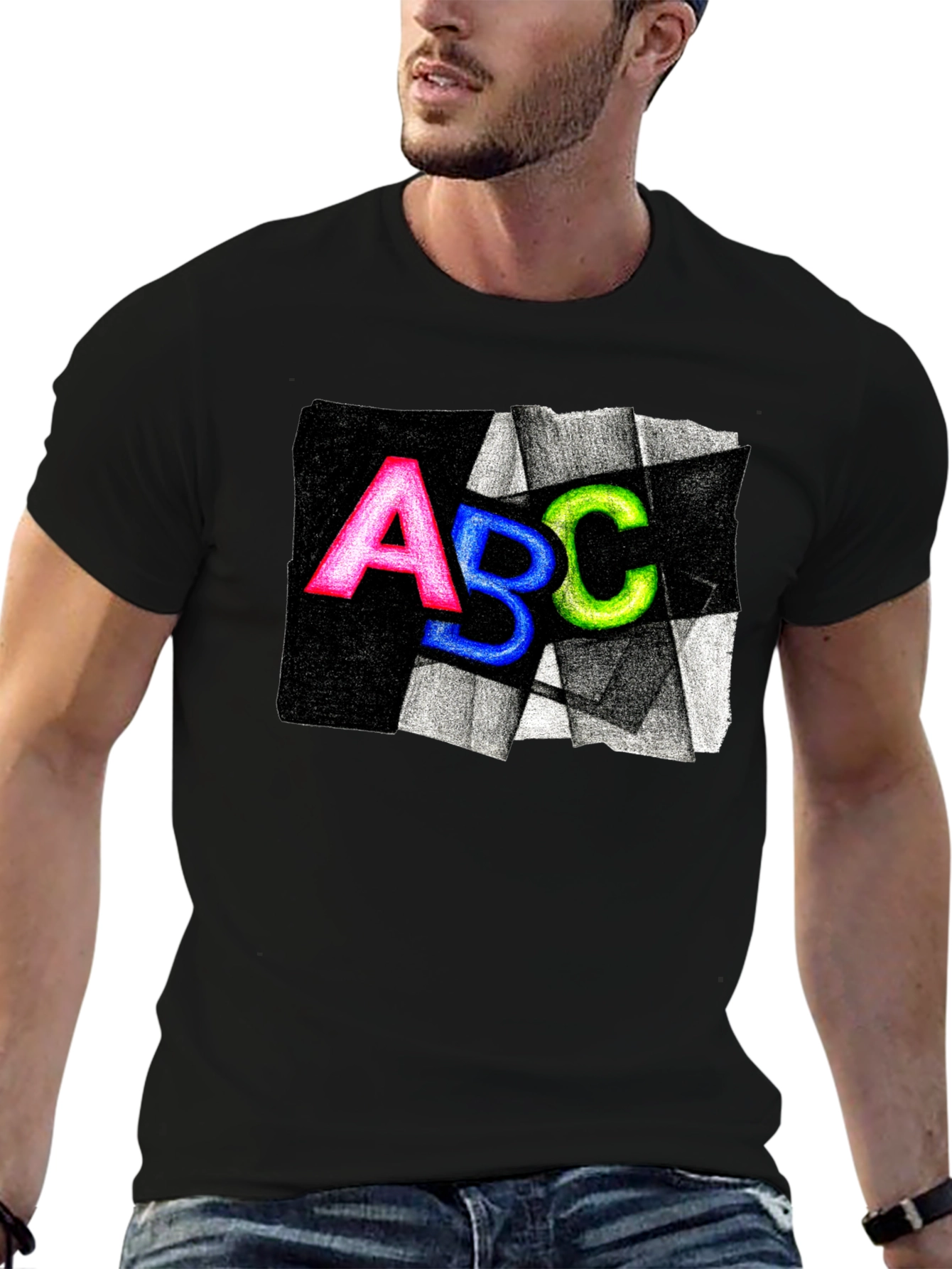 ABC Graphic Tee - Funky Alphabet Shirt