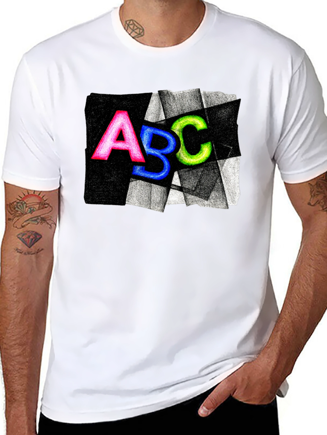 ABC Graphic Tee - Funky Alphabet Shirt
