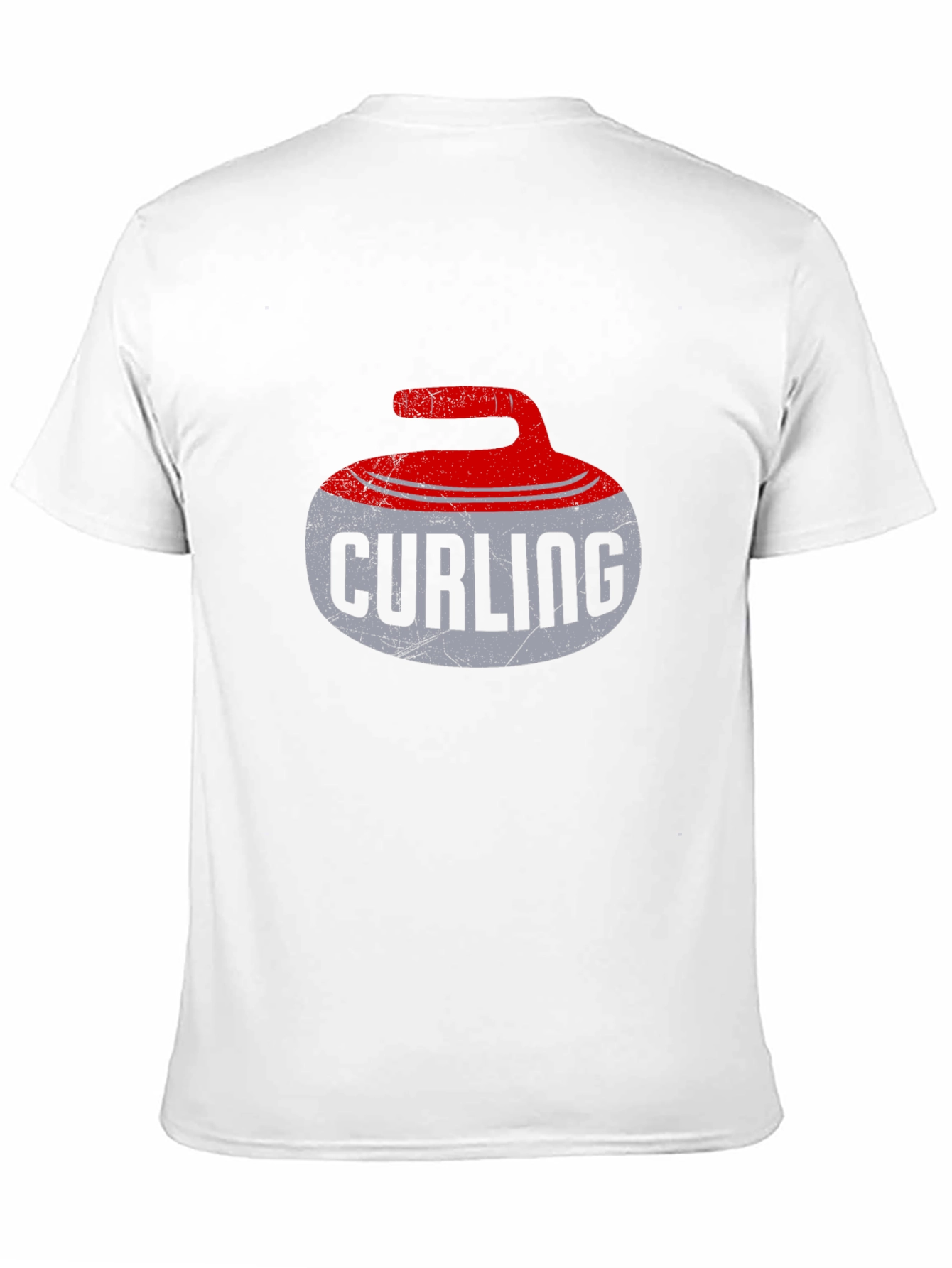 Curling Stone Graphic Tee - Sporty Casual Style