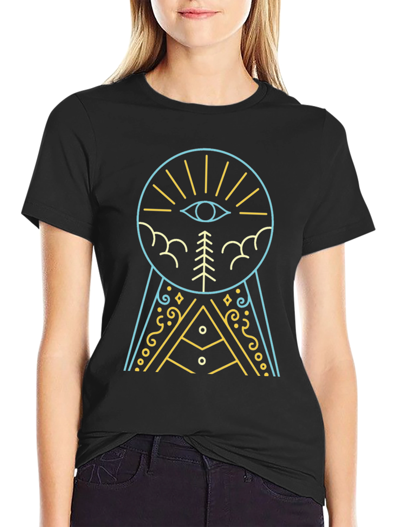 Mystic Eye Graphic Tee - Modern Style