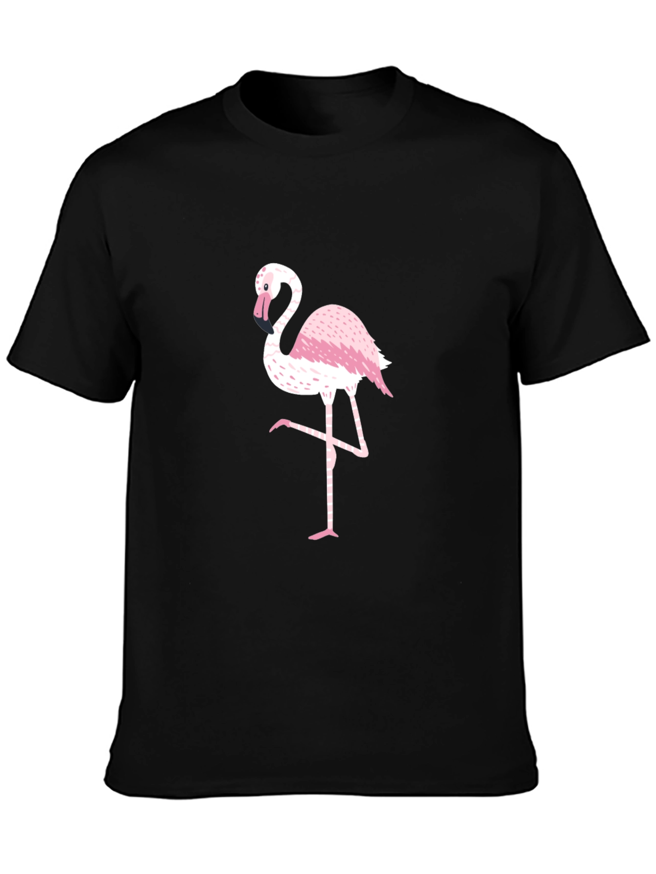 Black Flamingo Graphic Tee - Stylish Mens T-Shirt