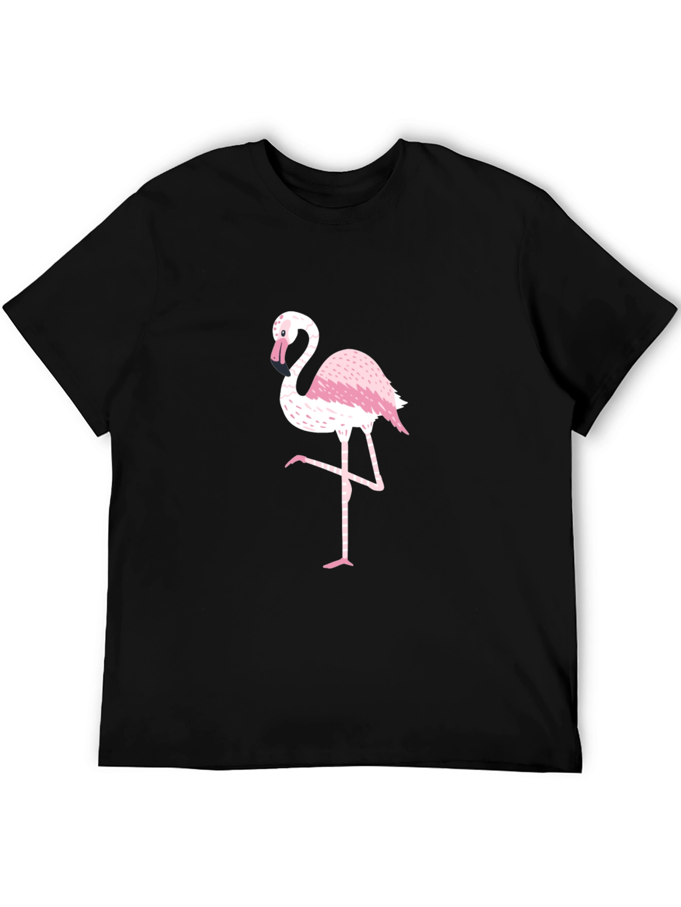 Black Flamingo Graphic Tee - Stylish Mens T-Shirt