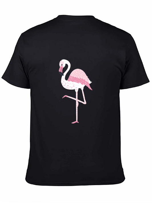 Black Flamingo Graphic Tee - Stylish Mens T-Shirt
