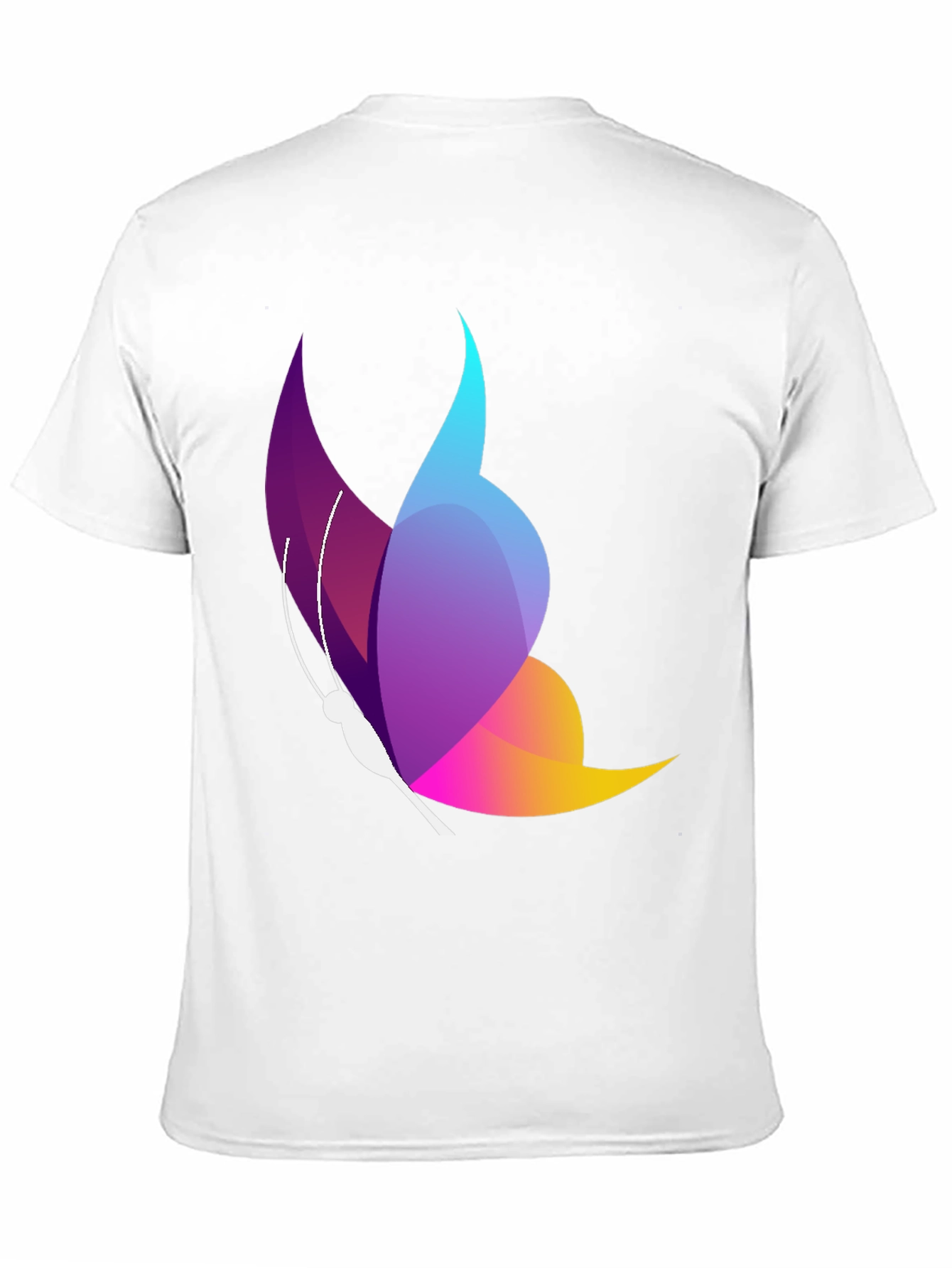 Butterfly Graphic Black T-Shirt - Stylish Mens Casual Tee