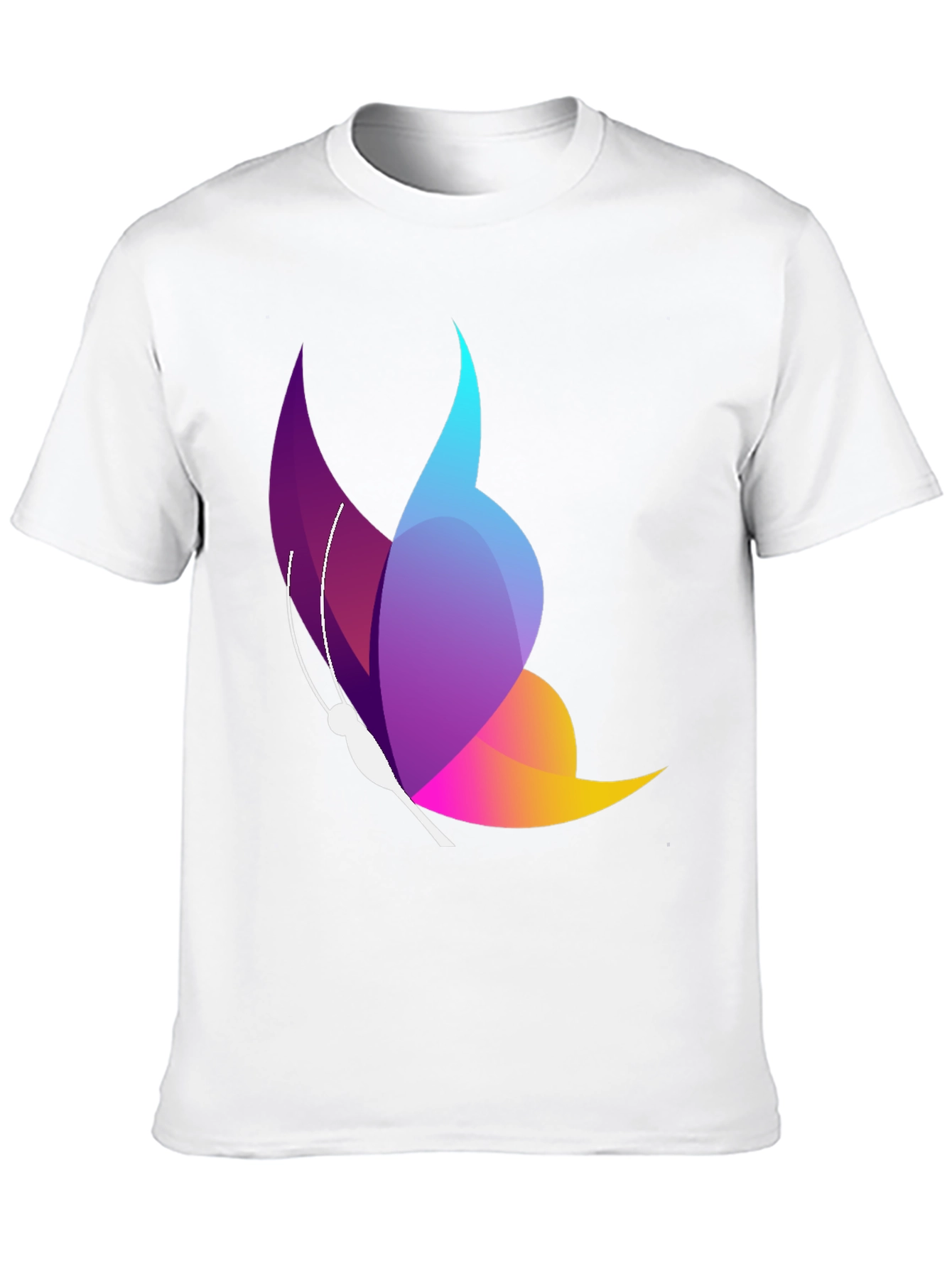 Butterfly Graphic Black T-Shirt - Stylish Mens Casual Tee