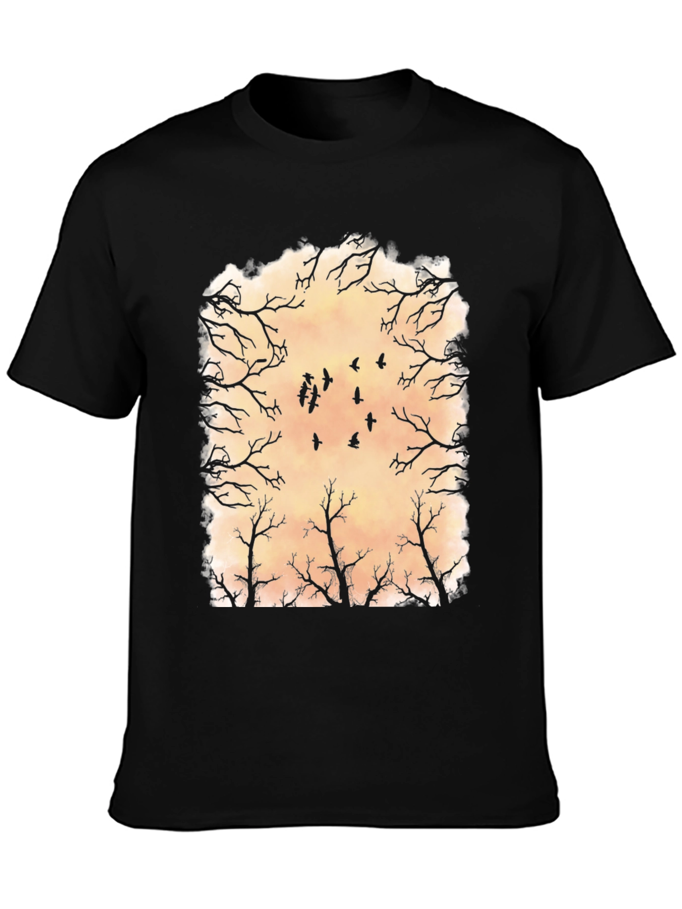 Raven Silhouette Graphic T-Shirt