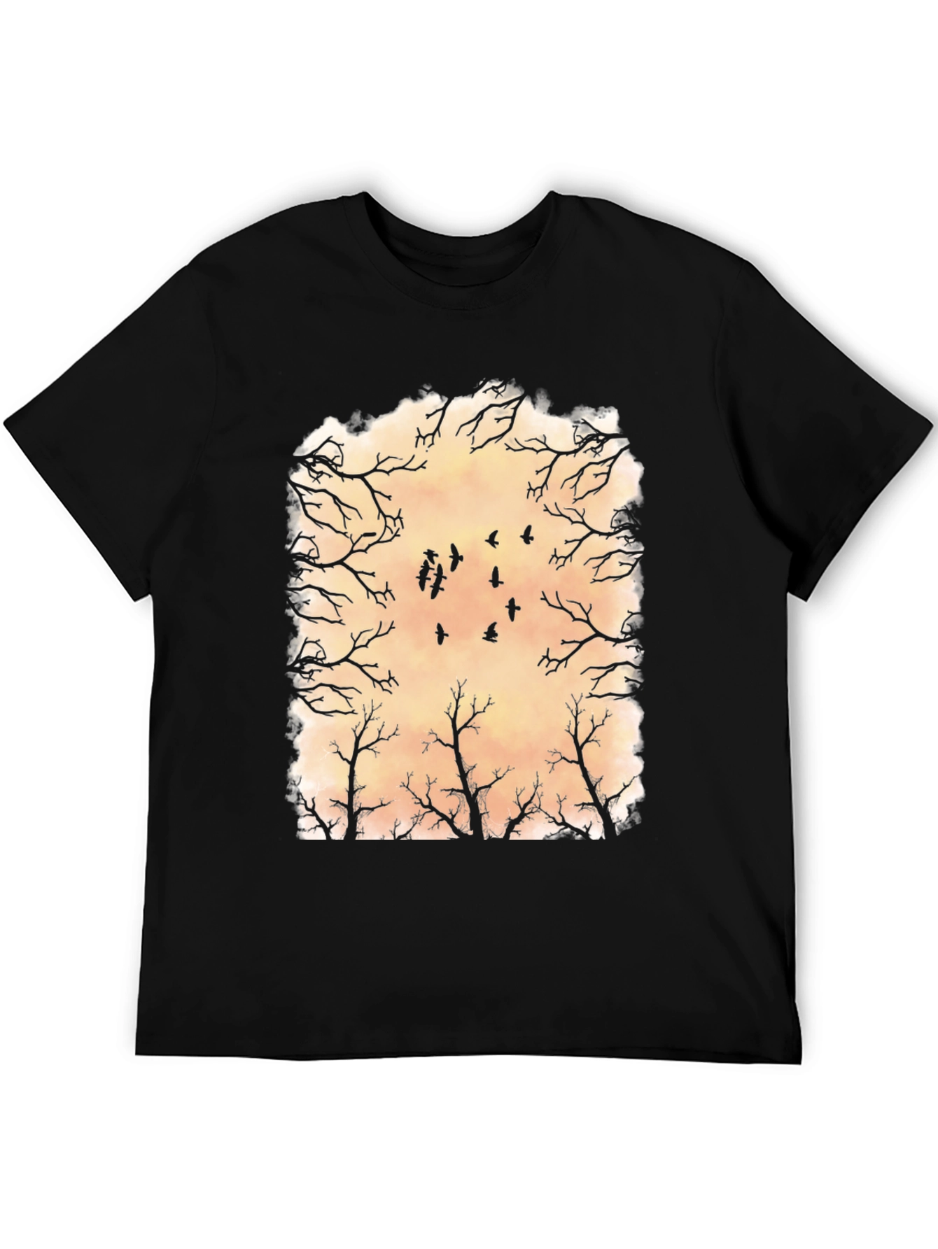 Raven Silhouette Graphic T-Shirt
