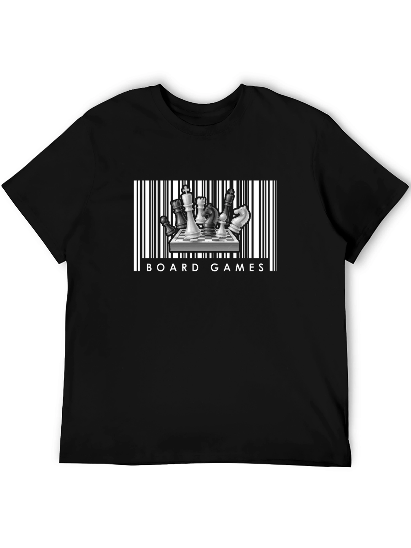 Board Games Barcode T-Shirt - Chess Design