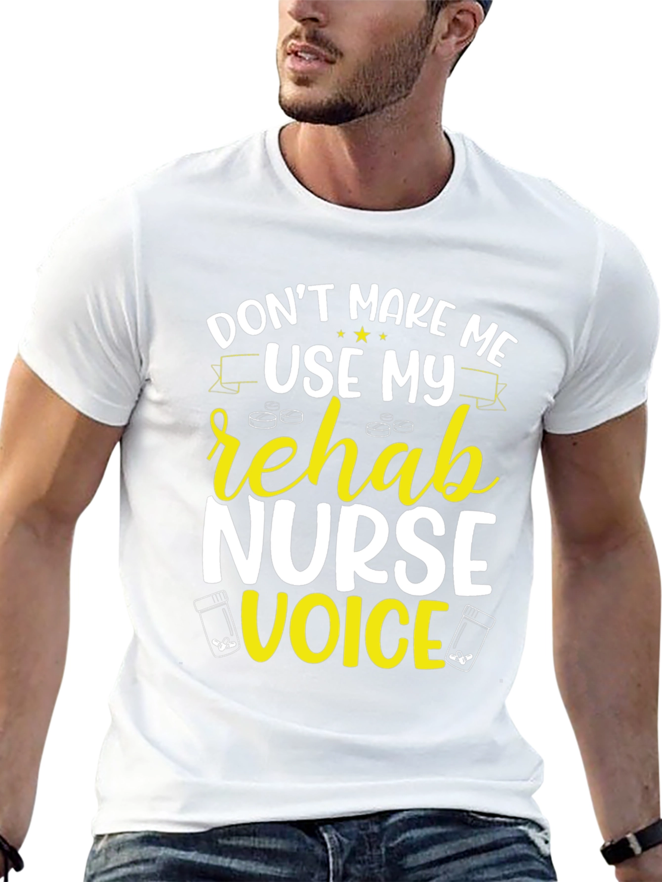 Rehab Nurse Voice T-Shirt - Funny Novelty Tee