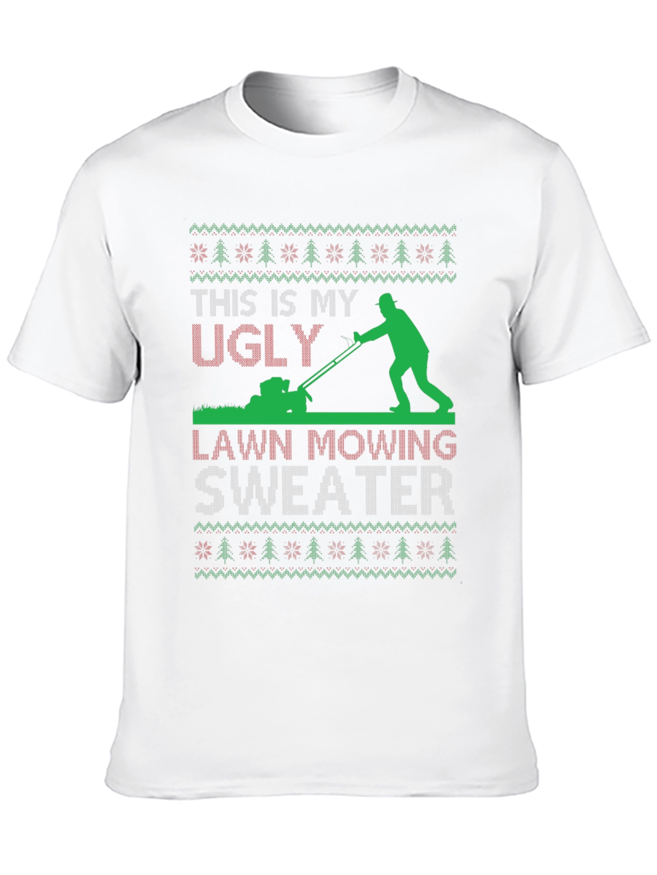 Ugly Lawn Mowing Sweater T-Shirt