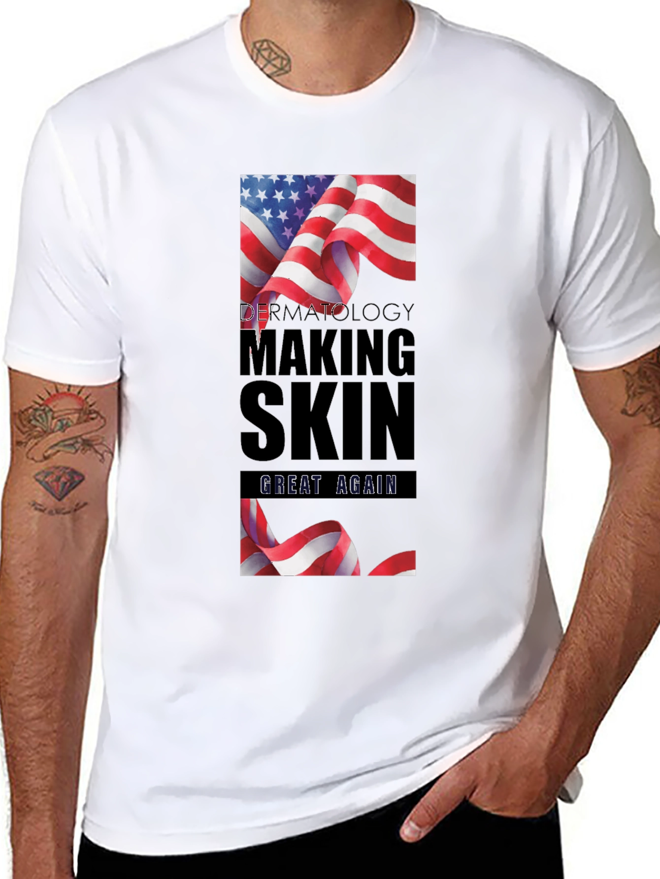 Dermatology Making Skin Great Again Black T-Shirt