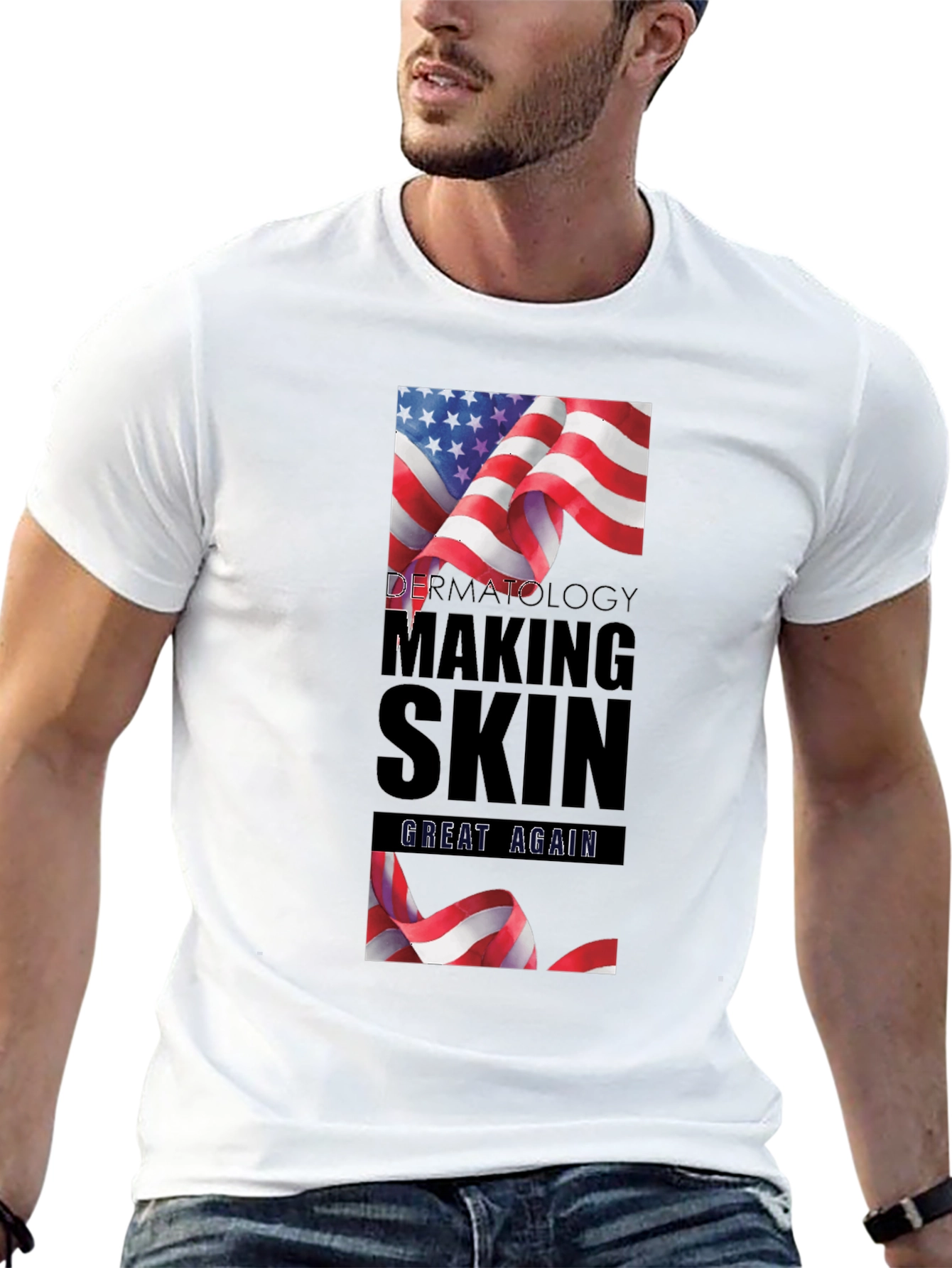 Dermatology Making Skin Great Again Black T-Shirt