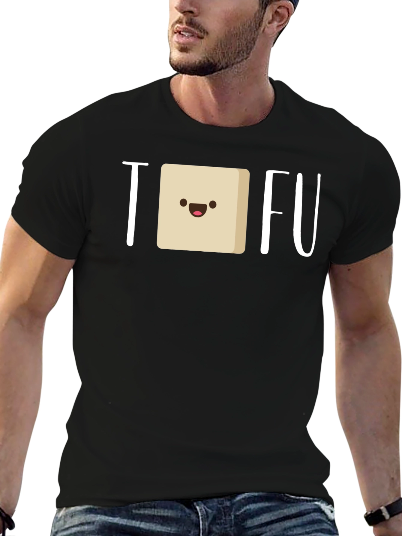 Cute Tofu Graphic Tee - Vegan Foodie Shirt