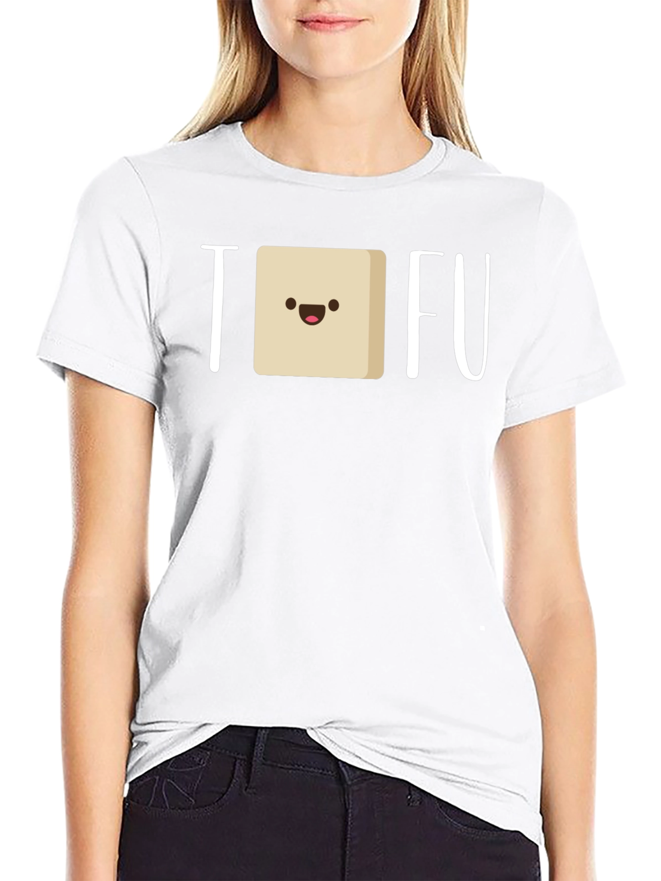 Cute Tofu Graphic Tee - Vegan Foodie Shirt