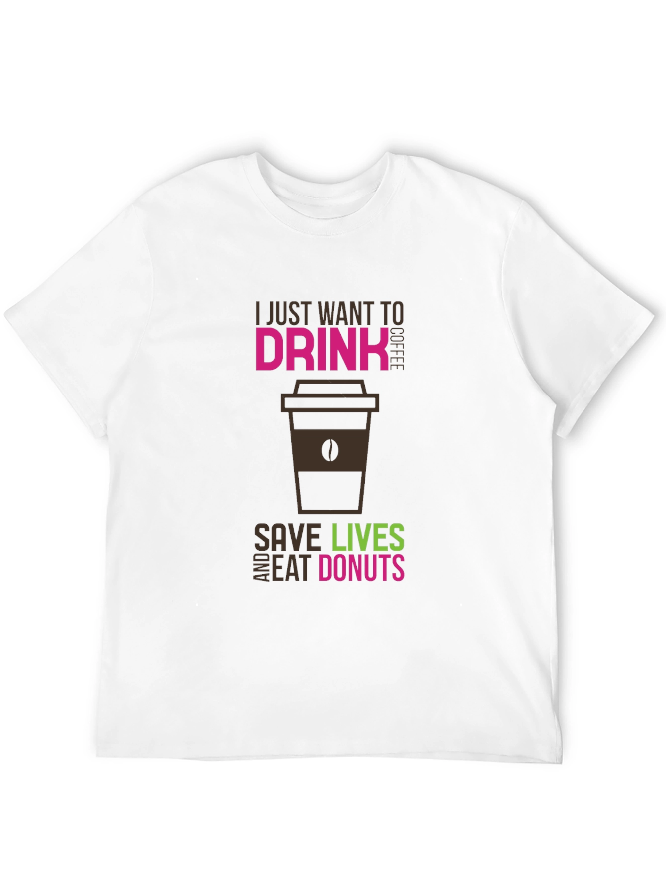 Coffee Save Lives Eat Donuts Graphic Tee